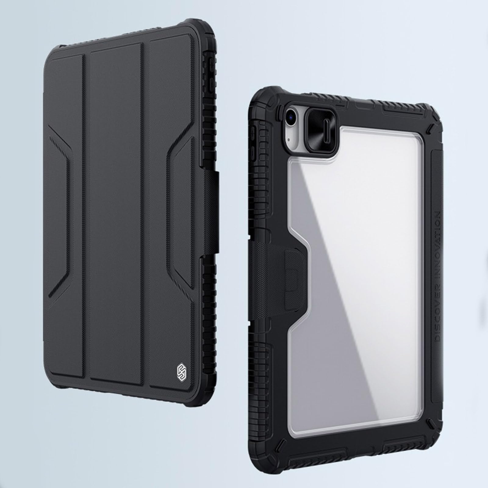 Premium TPU Back Cover Protective Case for iPad 10.9 (2022 Model) - Shockproof Slim Design with Slide Camera Protector & Apple Pencil Holder | Perfect for Work, Study & Travel Protection
