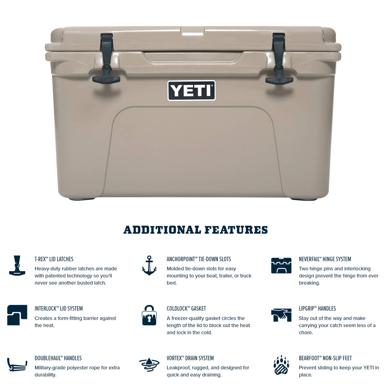 YETI Tundra 45 Quart Cooler - Premium Hard Cooler for Camping, Fishing, and Outdoor Adventures - Keeps Ice for Days - Perfect for Picnics, Tailgating, and Beach Trips