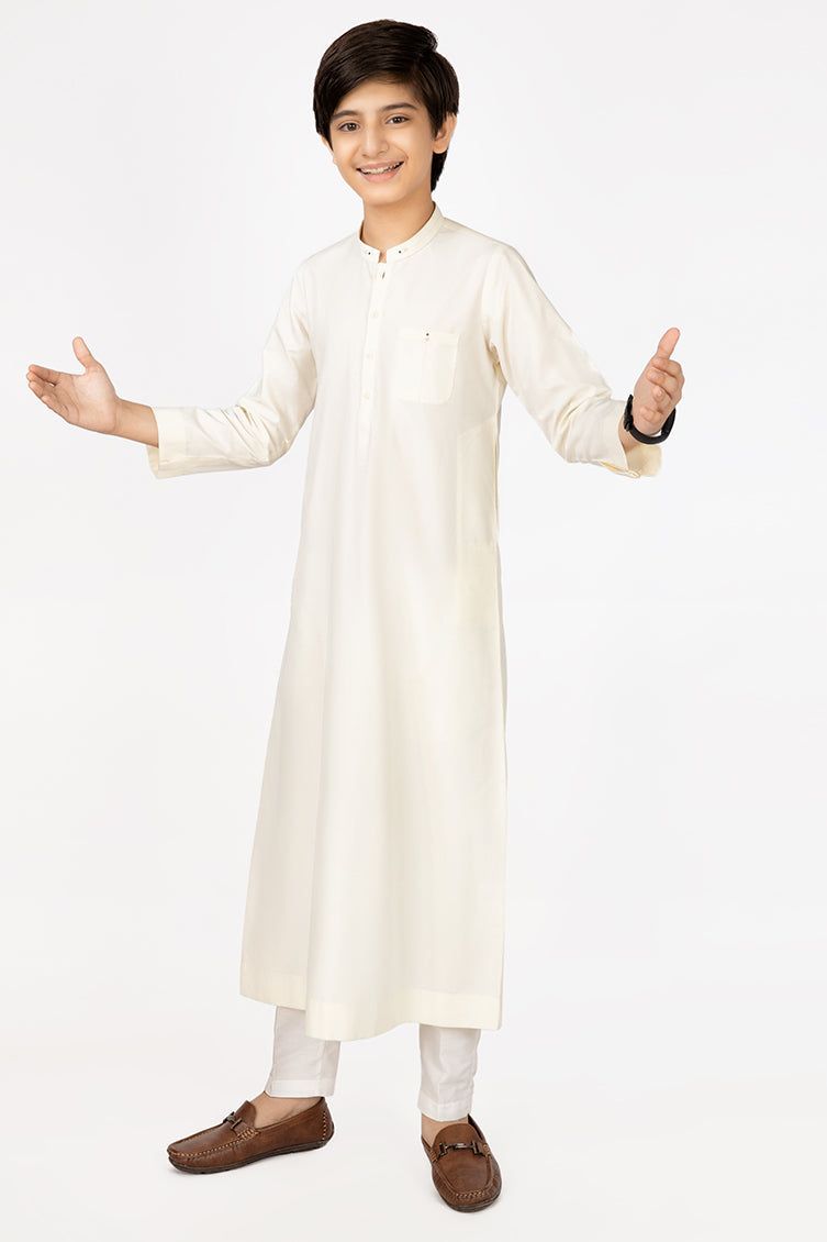 Premium Cream Jubba by J. Junaid Jamshed - Elegant Islamic Abaya Dress for Women | Perfect for Prayer, Eid, Weddings & Special Occasions