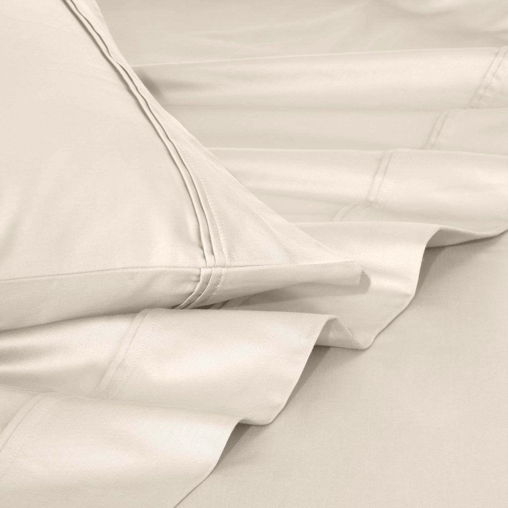 Luxury 1200 Thread Count Egyptian Cotton Deep Pocket Bed Sheet Set - Queen Size, Soft & Breathable for Ultimate Comfort - Perfect for Master Bedroom, Guest Room & Hotel Use