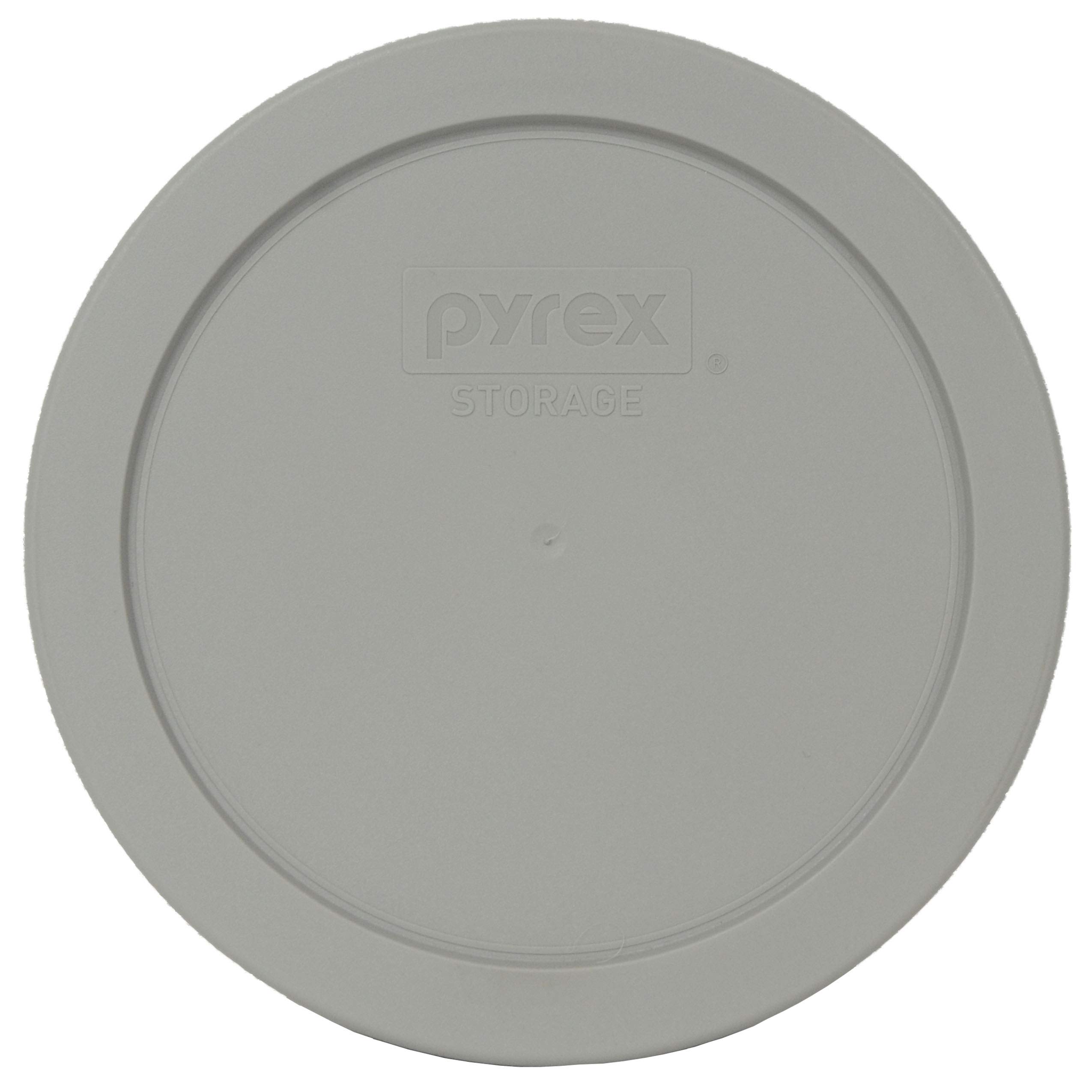 Pyrex 7201-PC Jet Gray Round Plastic Food Storage Replacement Lid - Made in USA - Perfect for Meal Prep, Leftovers & Refrigerator Organization
