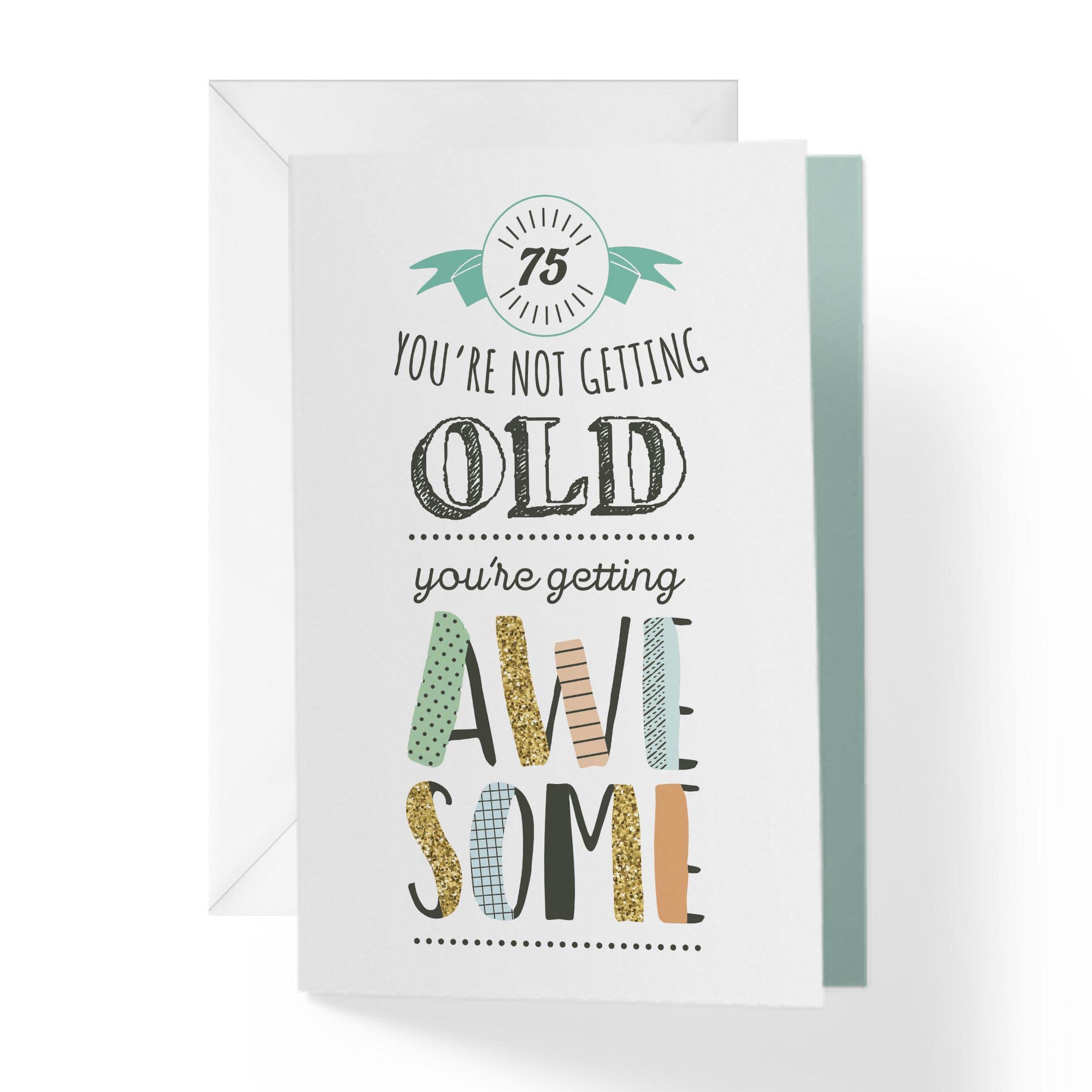 1Up Greetings 75th Birthday Card - Funny & Heartwarming Birthday Greeting Card for Grandparents, Parents & Seniors - Perfect for Milestone Celebrations, Retirement Parties & Special Occasions