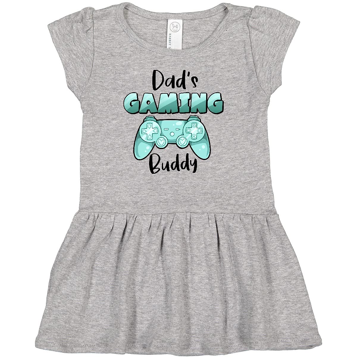 Inktastic Dad's Gaming Buddy - Aqua Controller Print Baby Onesie for Newborns & Infants - Perfect for Father's Day, Gaming Enthusiasts & Casual Wear