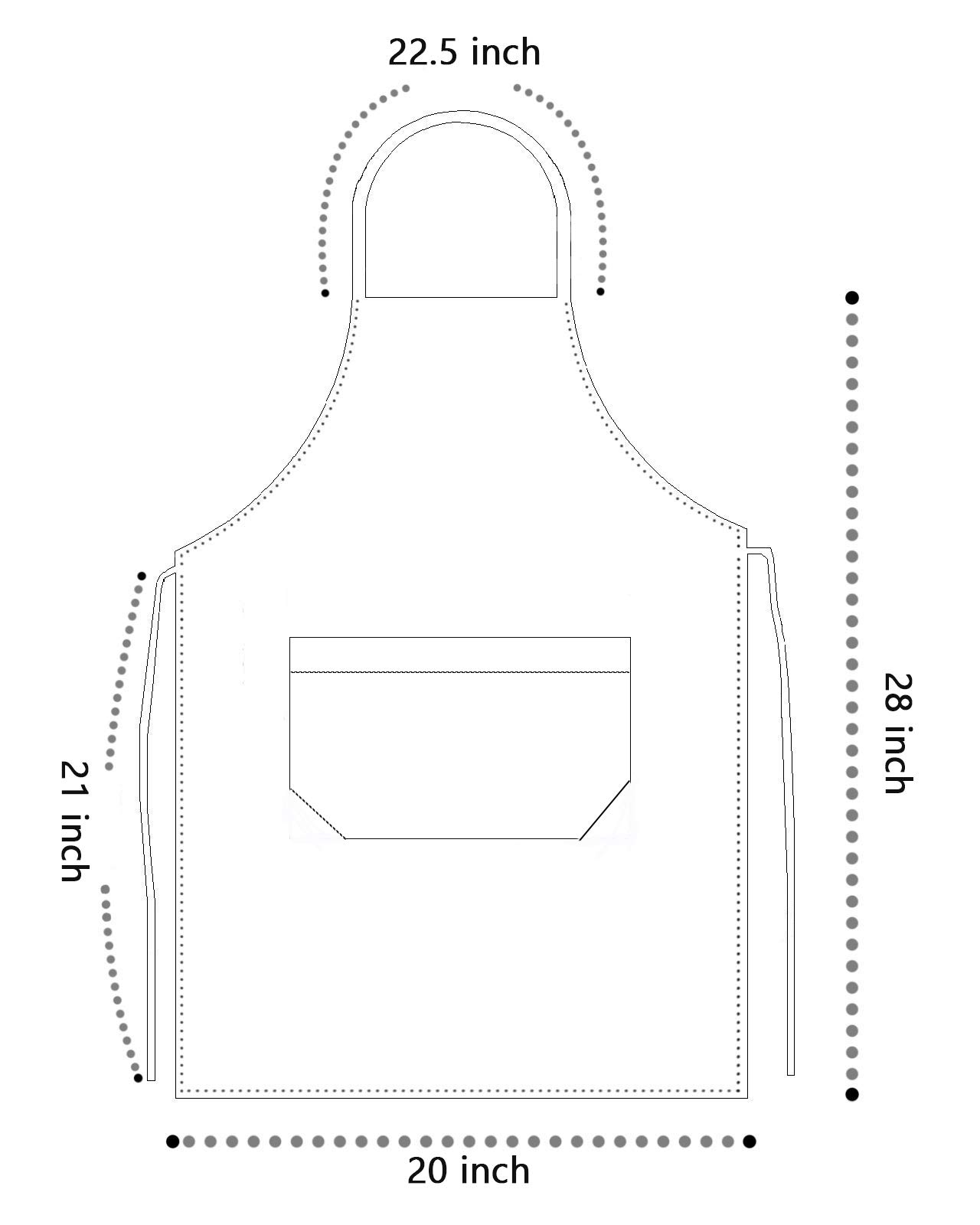 SWEET TANG Men's Waterproof Cooking Apron with Pocket - Polyester Kitchen Bib for Restaurant Chefs & Home Cooking - Perfect for Grilling, Baking & Food Prep