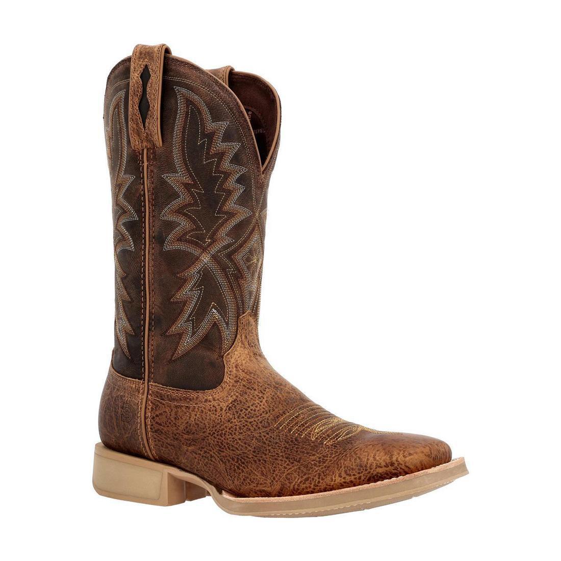 Rebel Pro Lite Rustic Tan & Tobacco Western Boots for Men - Durable Cowboy Boots for Riding, Work & Outdoor Activities