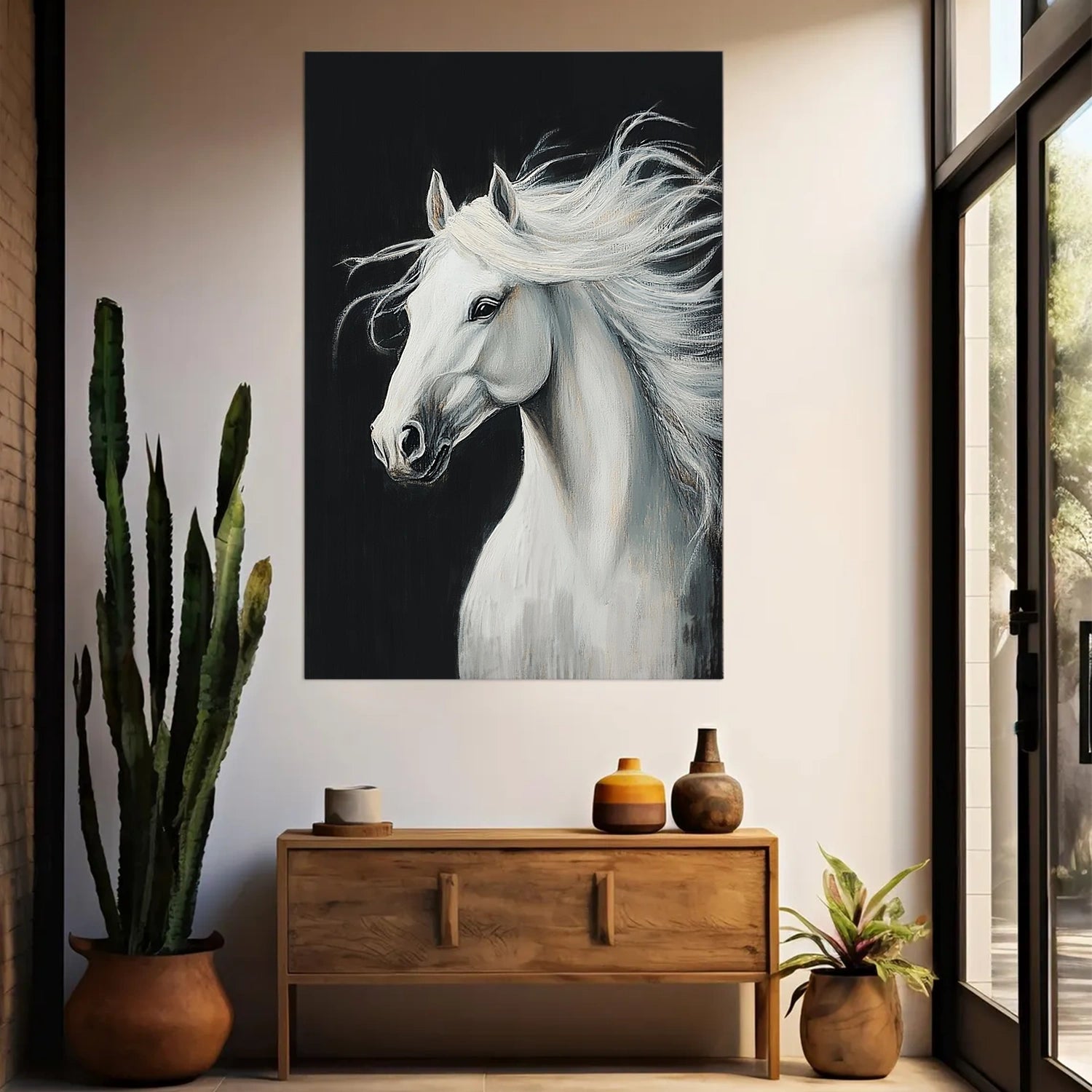 Animal Art Painting #AP105 - Handmade Wildlife Canvas Wall Decor for Living Room, Bedroom & Office