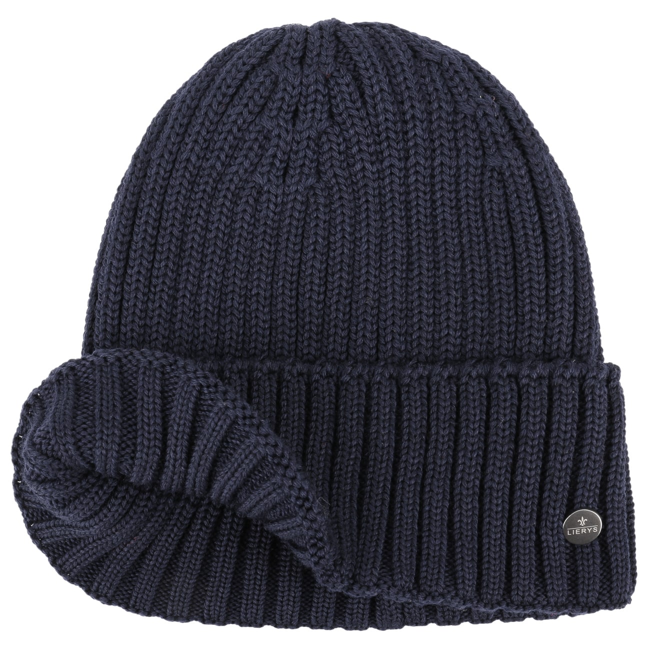 Lierys Merino Wool Knit Beanie with Foldable Cuff - Warm Winter Hat for Men & Women - Perfect for Skiing, Hiking, and Cold Weather Activities