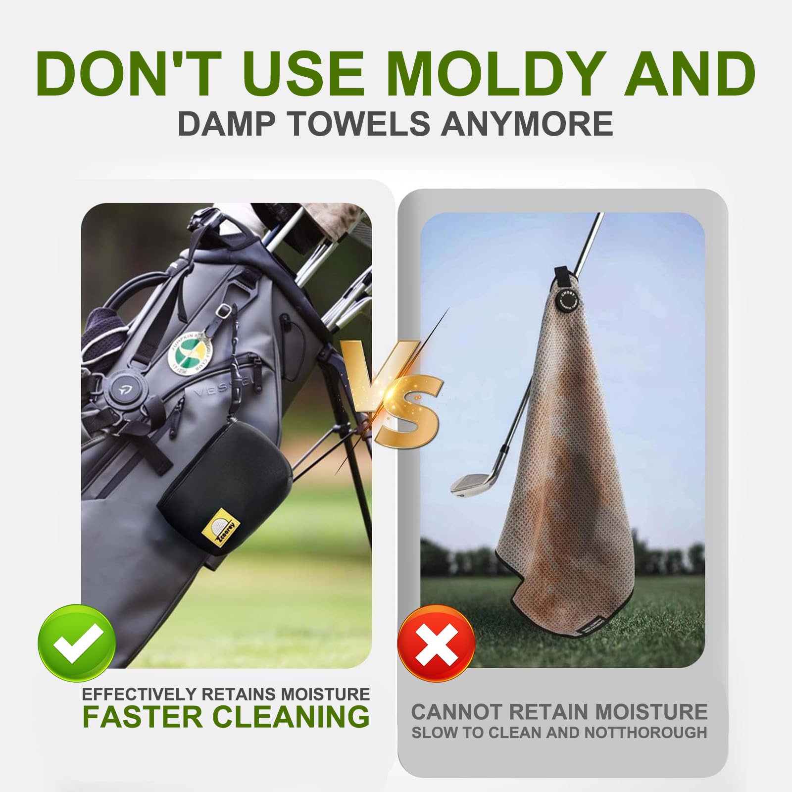 **Portable Golf Club & Ball Cleaner - Quick Cleaning for Club Grooves & Balls | Essential Golf Accessories & Gifts for Golfers | Perfect for On-Course or Home Practice**