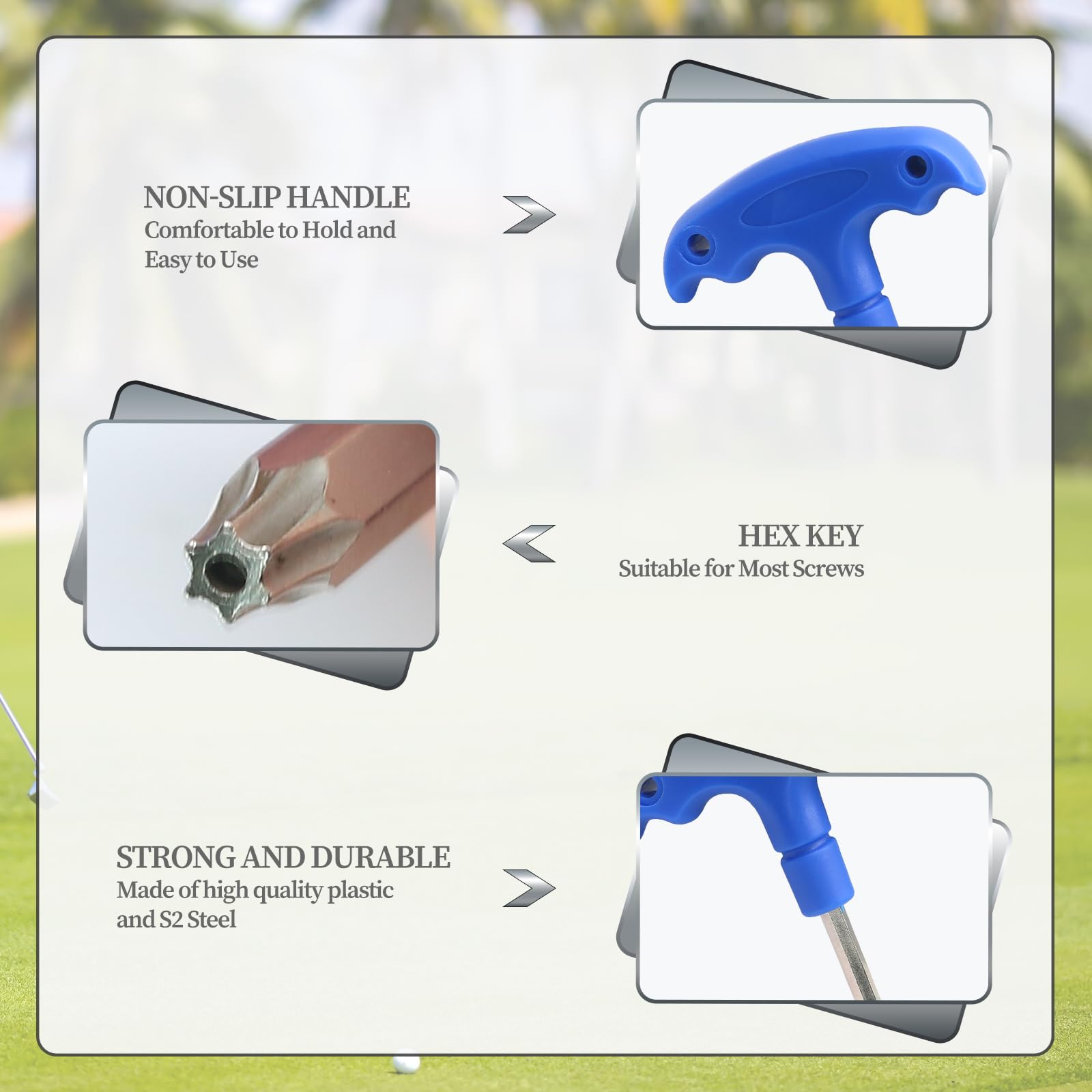 T20 Golf Wrench Driver Tool - Adjustable Golf Club Head & Shaft Adapter | Premium Golf Accessories for Club Repair & Maintenance | Perfect for Home Practice & Course Adjustments