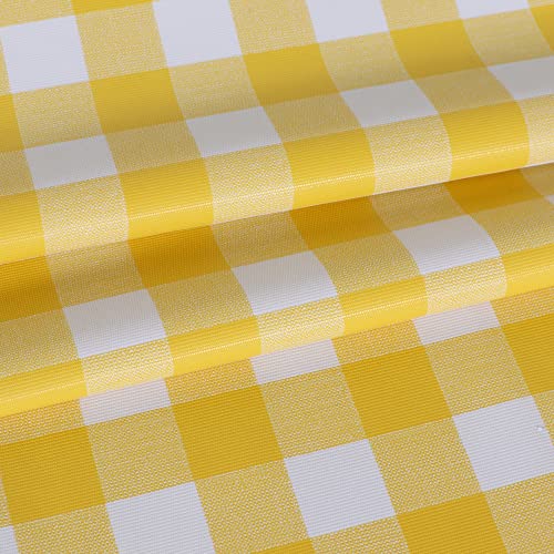 Yellow and White Checkered