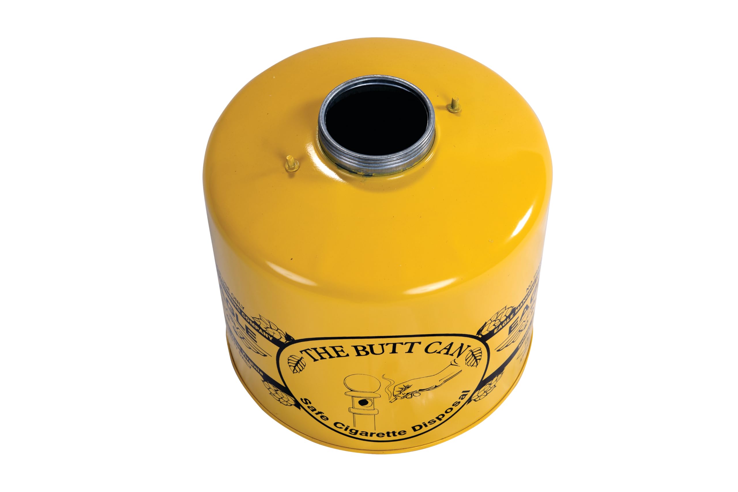 Eagle 1205 5 Gallon Galvanized Steel Cigarette Receptacle - 40