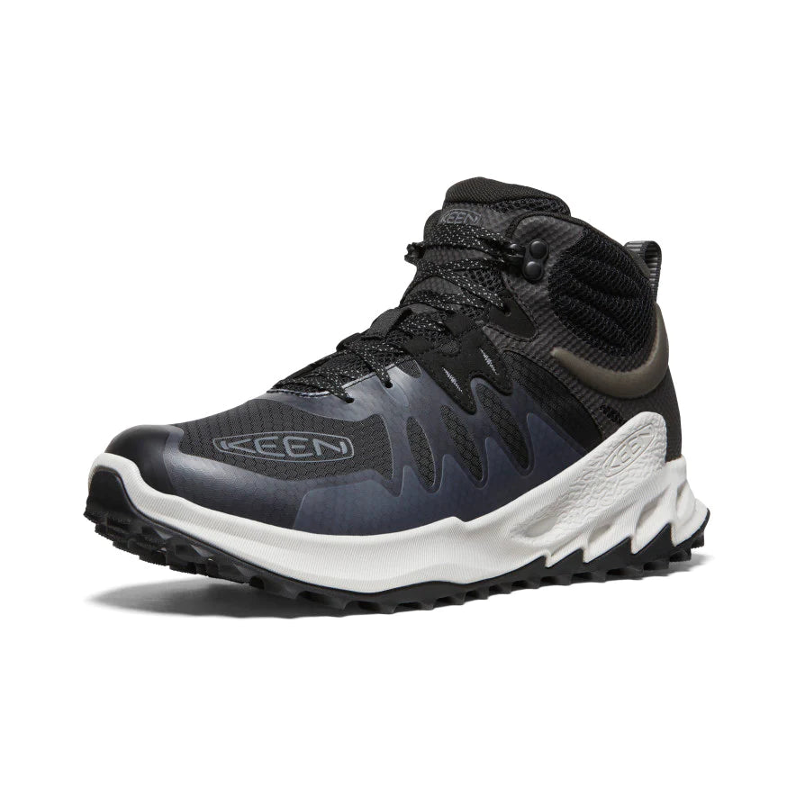 Men's Zionic Mid WP Waterproof Hiking Boots - Black/Steel Grey for Outdoor Adventures & Trail Running