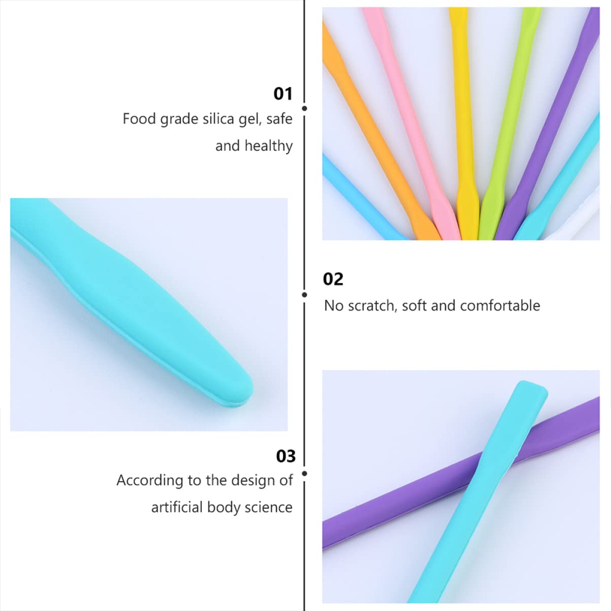 20 Pcs Silicone Mask Stirring Sticks - DIY Makeup Tool for Mixing Facial Masks, Mud Masks & Skincare Products | Perfect for Spa, Beauty Salon & At-Home Skincare Routine