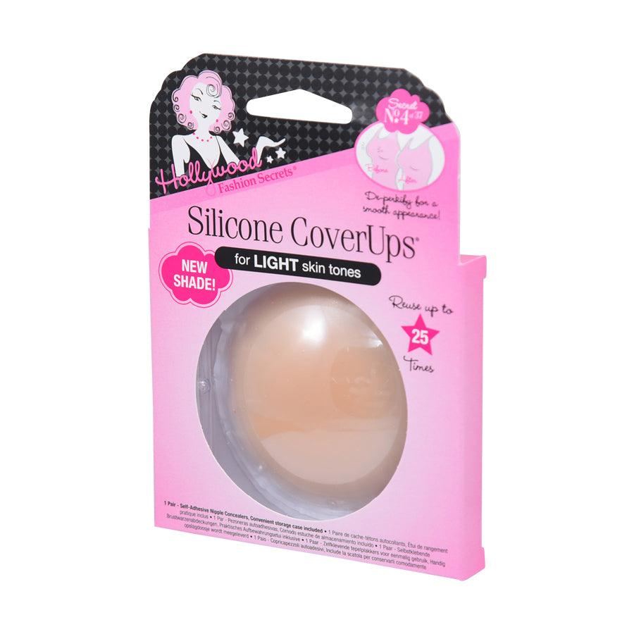 Hollywood Fashion Secrets Silicone Cover Ups - Light Tone Size 1 | Seamless Nipple Covers for Dresses, Swimwear & Special Occasions