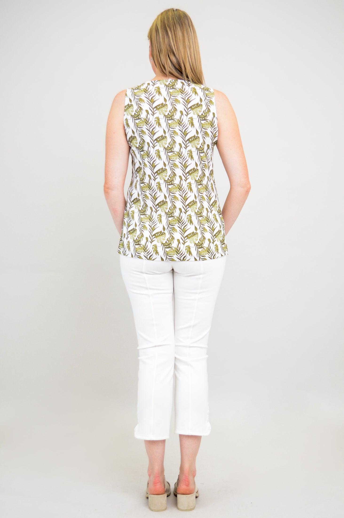 Dena Tank Top - Breathable Linen Bamboo Blend Women's Shirt for Summer | Casual Wear, Beach Outfits, and Layering