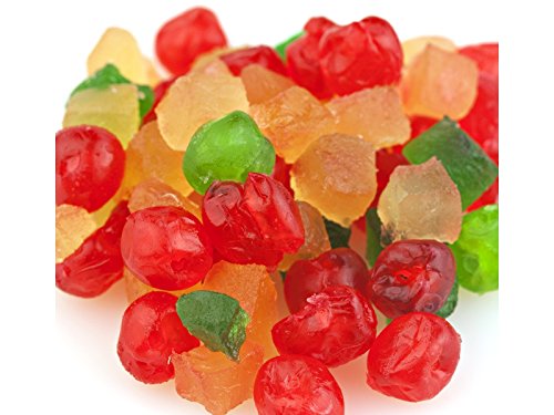 Bulk Paradise Cherry Pineapple Fruit Mix - 10 Pound Box of Candied Glazed Fruit for Baking, Snacking & Gift Baskets