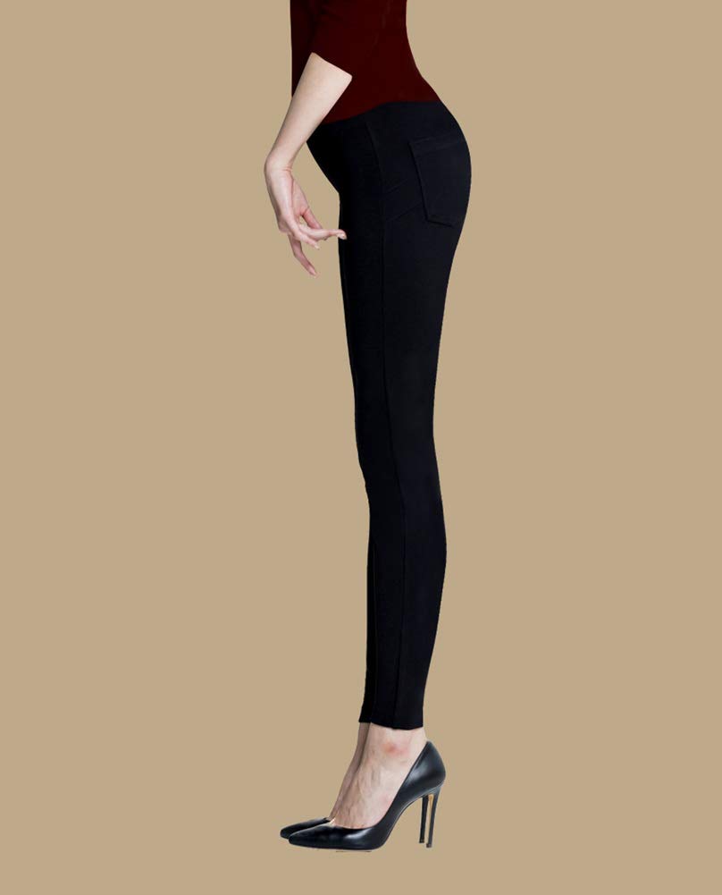 Mizline High Waist Tummy Control Leggings for Women - Black | Shapewear Slimming Yoga Pants for Workout, Running & Daily Wear
