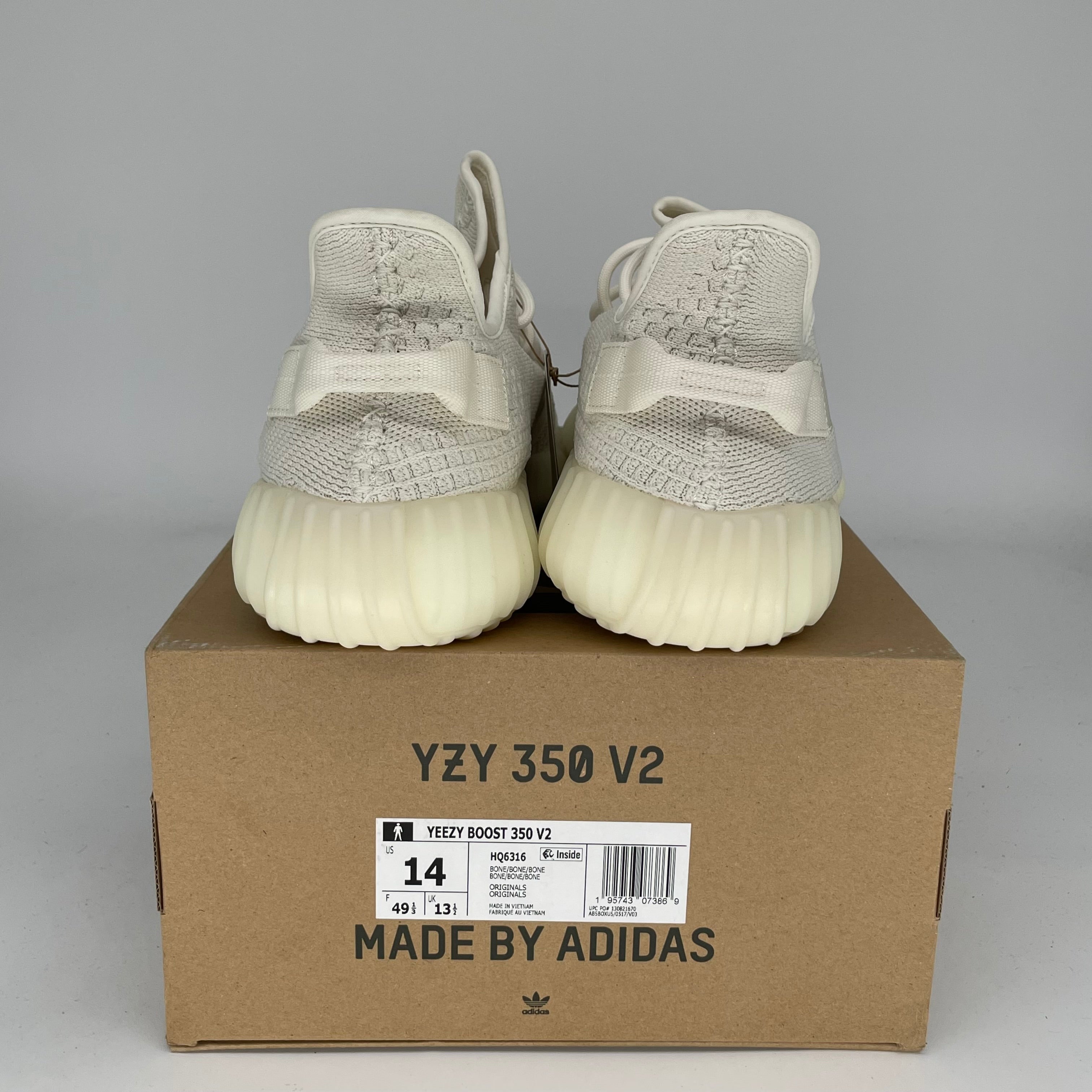 Adidas Yeezy Boost 350 V2 'Bone' - Men's Size 14 Sneakers | HQ6316 | Comfortable Running & Casual Shoes for Everyday Wear