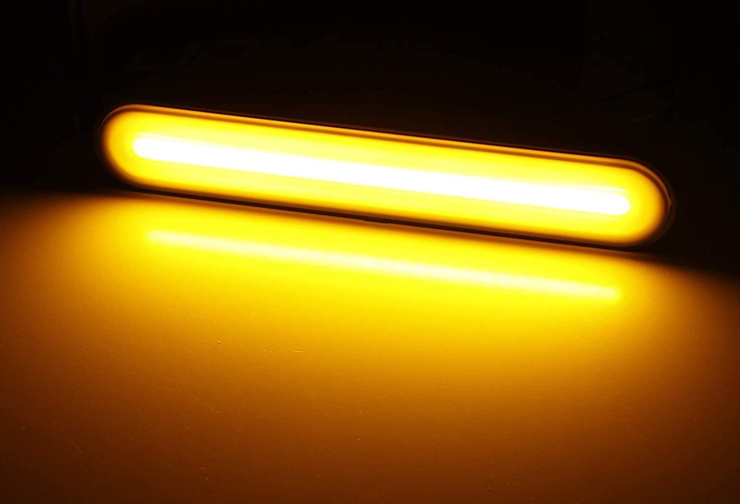 Universal LED Brake Tail Light & Turn Signal Strip for Harley Davidson - Vertical Mount Rear Fender/Bagger with Parking & Stop Light (Red/Amber) - Perfect for Motorcycle Safety & Customization