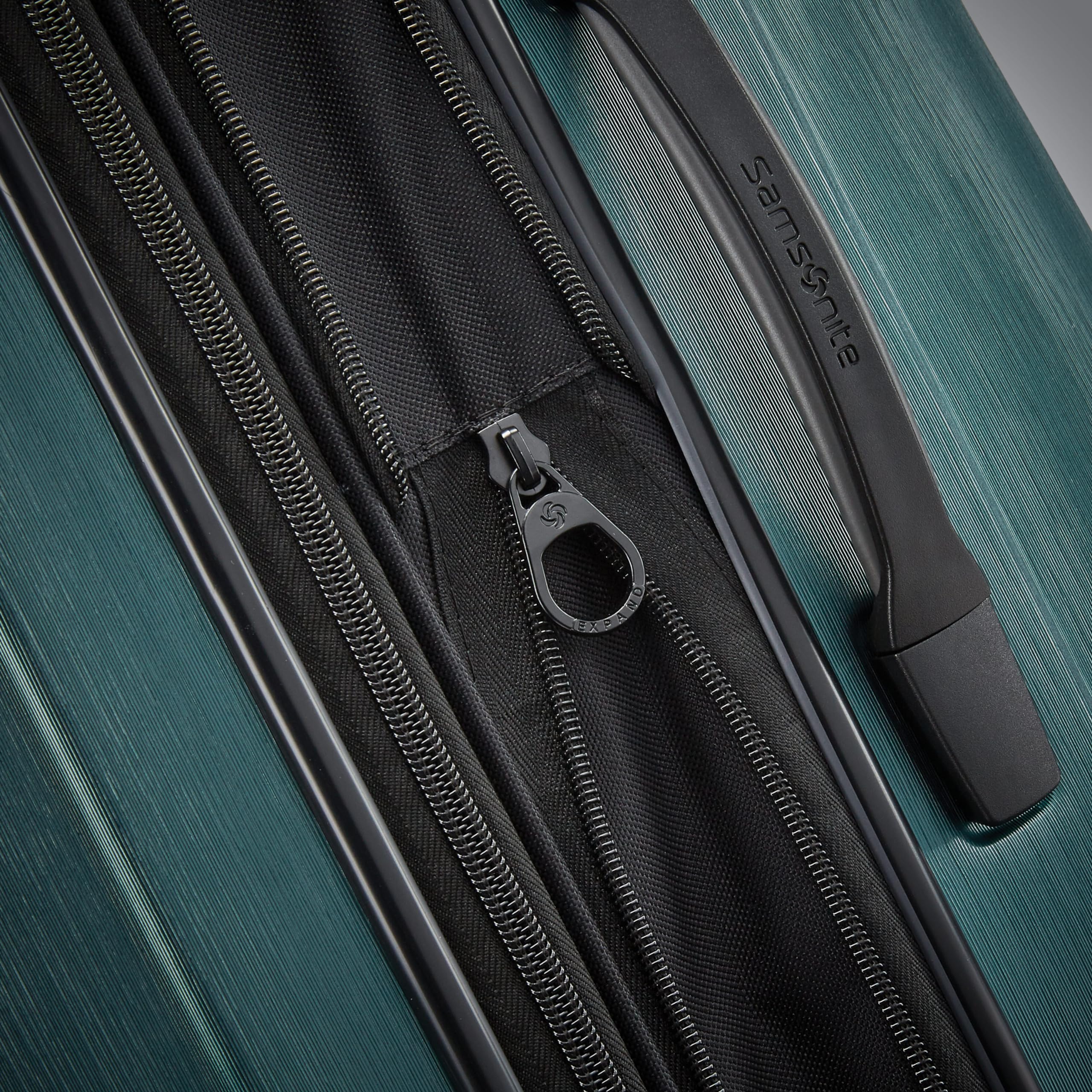 Samsonite Centric 2 Expandable Hardside Spinner Luggage 24-Inch Checked Medium Suitcase - Emerald Green | Perfect for Business Travel & Vacation Packing