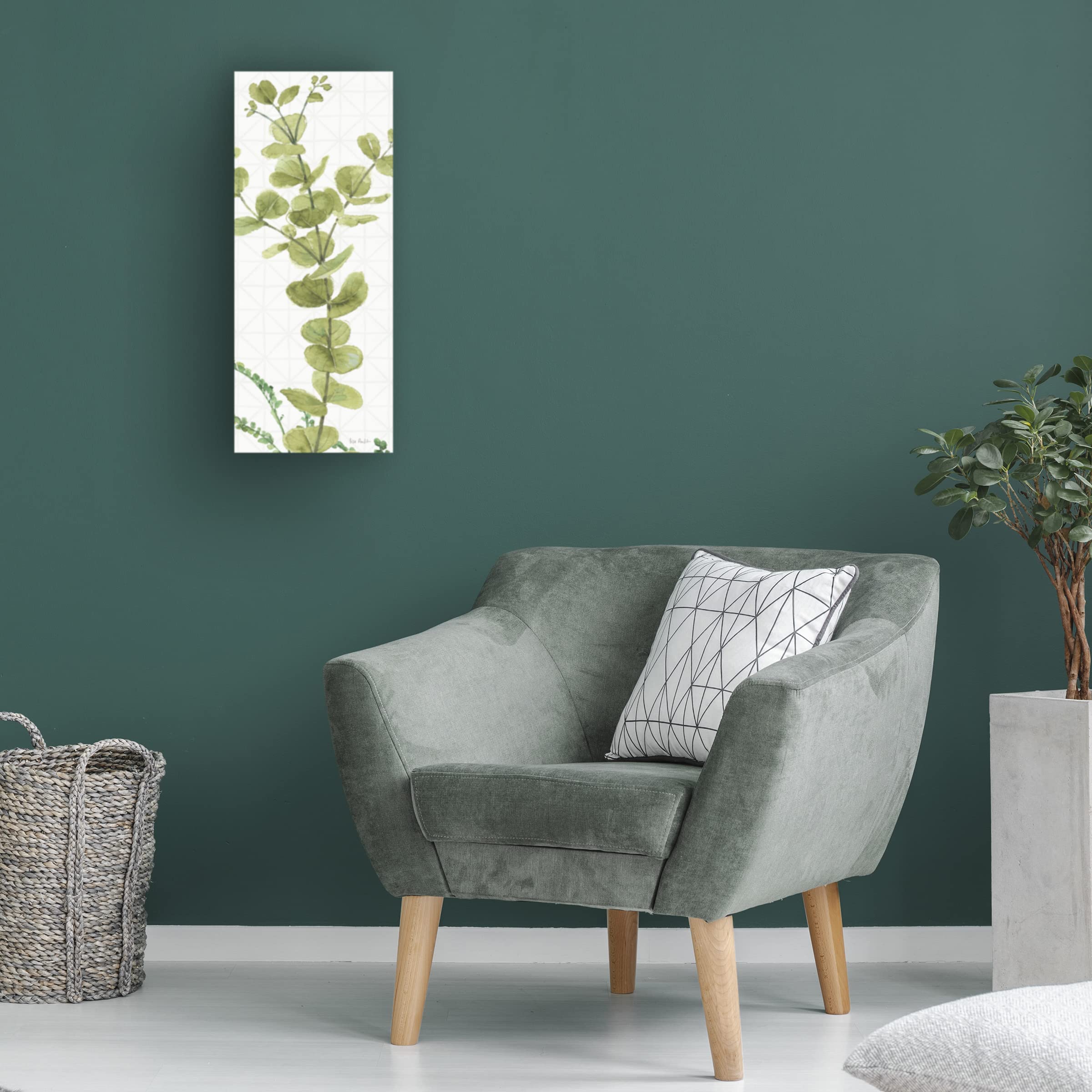 Trademark Fine Art 'Mixed Greens LX' Canvas Art by Lisa Audit - Vibrant Floral Wall Decor for Living Room, Bedroom & Office