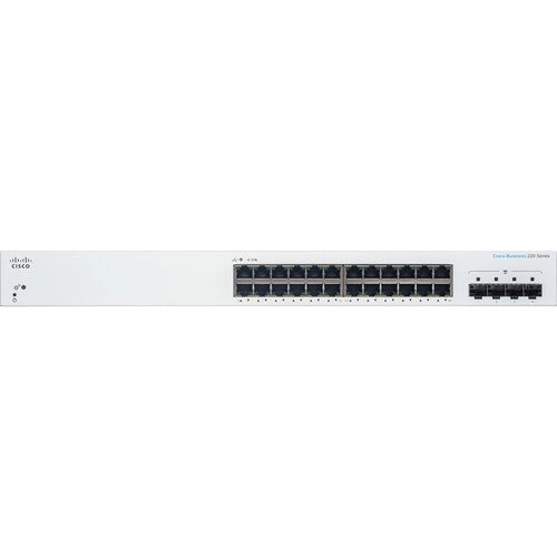 Cisco CBS220 24-Port Gigabit Managed Network Switch with 4GB RAM & SFP Ports - Ideal for Small Business Networks, Office Connectivity & Home Server Setup