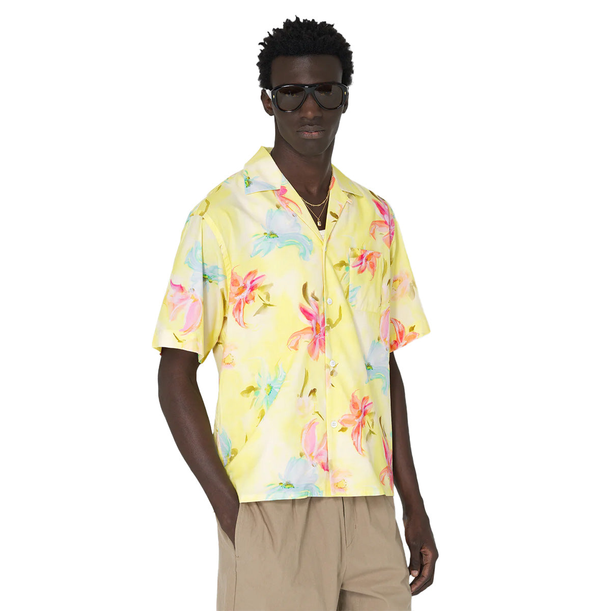 Twisted Sun Camp Shirt - Stylish Casual Button-Up Shirt for Men | Perfect for Summer Outings, Beach Trips & Outdoor Adventures