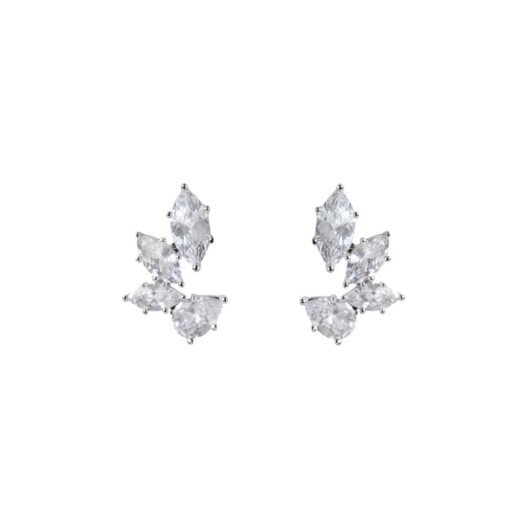 Elegant Wedding Earrings for Bride - Modern Unique Crystal Stud Earrings by Stephanie Browne | Perfect for Bridal Accessories, Bridesmaid Gifts & Formal Occasions