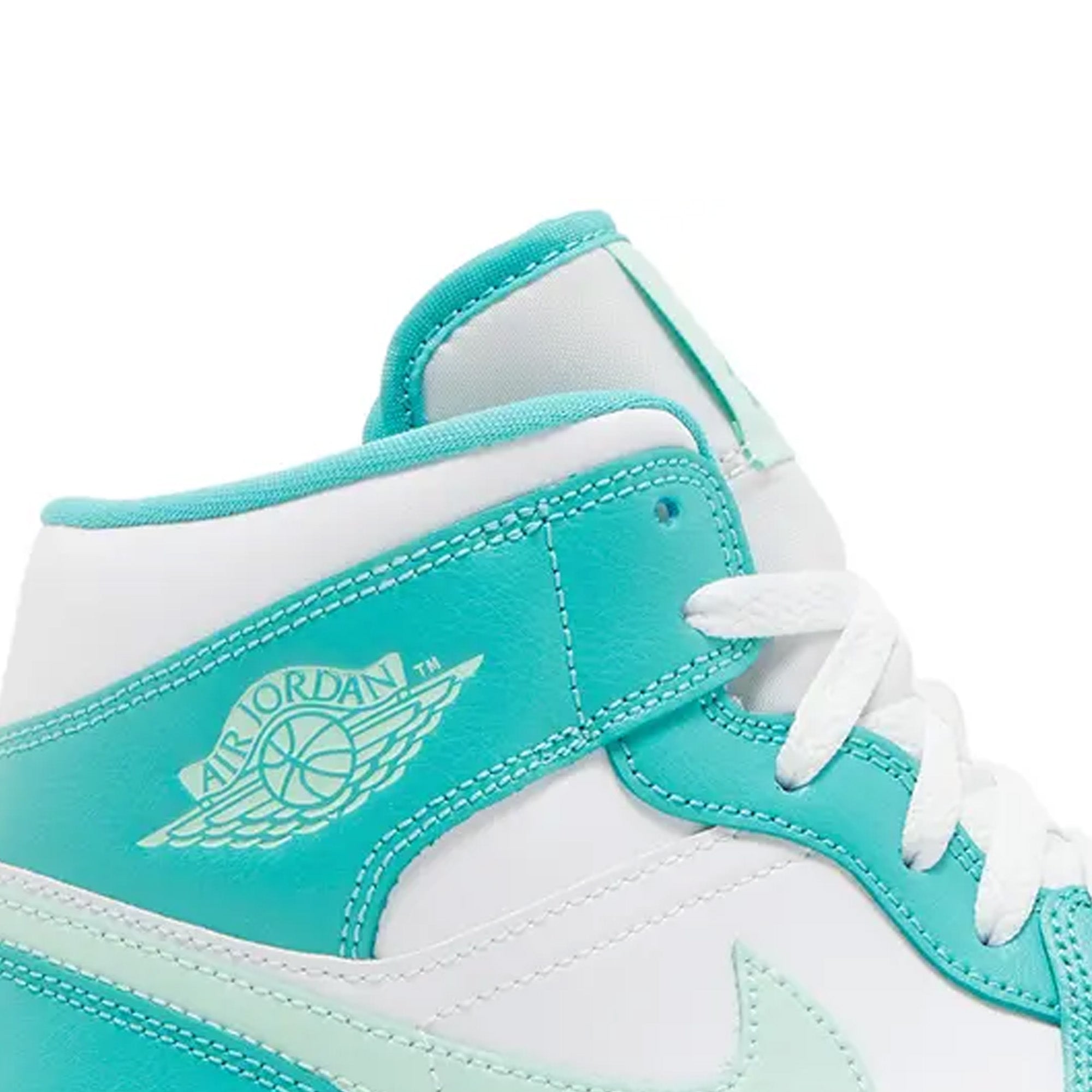 Air Jordan 1 Mid 'Washed Teal' Women's Basketball Shoes (2022) - Comfortable Sneakers for Casual Wear, Street Fashion & Sports