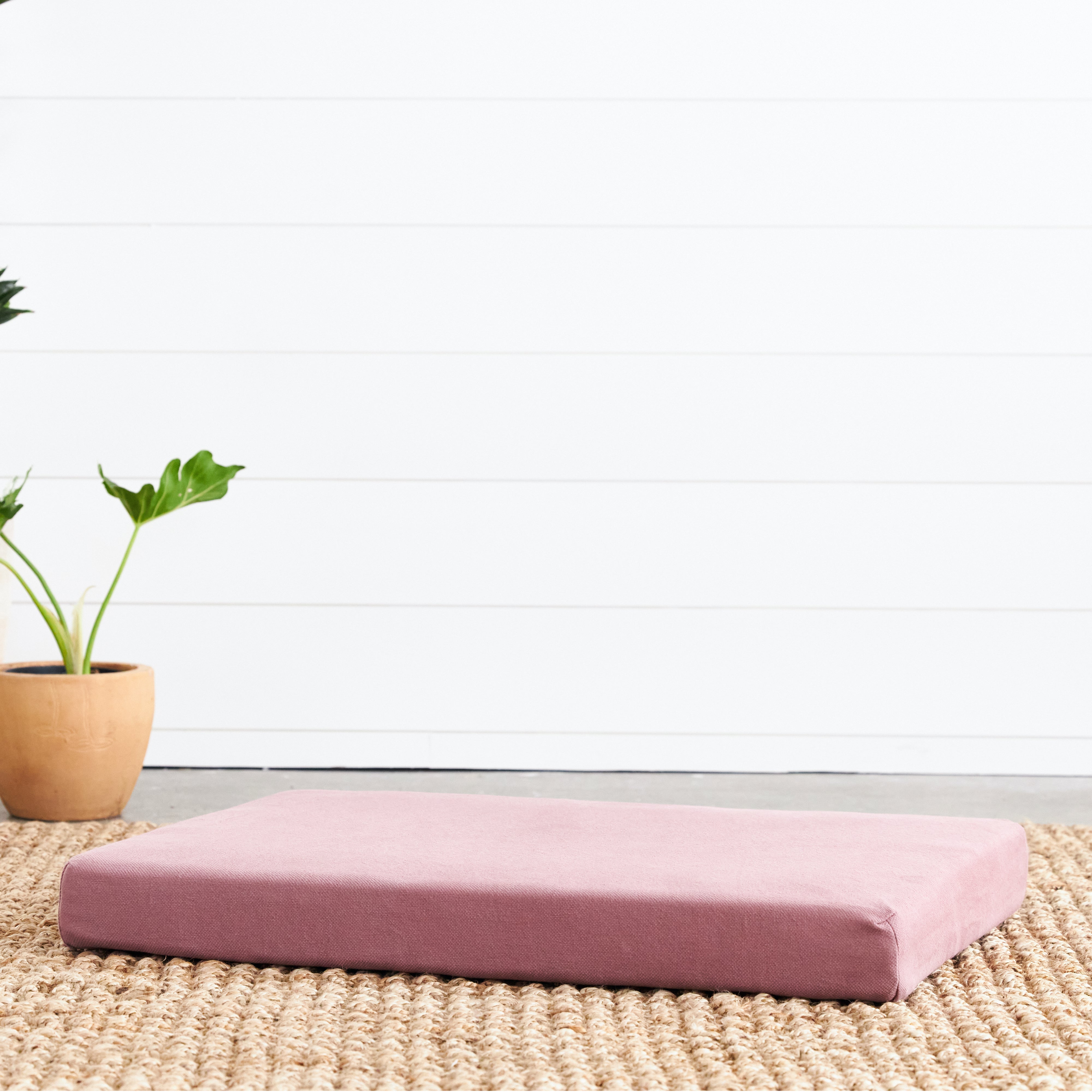 Organic Dog Bed with Pillow Bolster - Orthopedic Support for Large & Small Dogs - Washable & Non-Slip Pet Bed - Perfect for Crates, Floors & Home Use