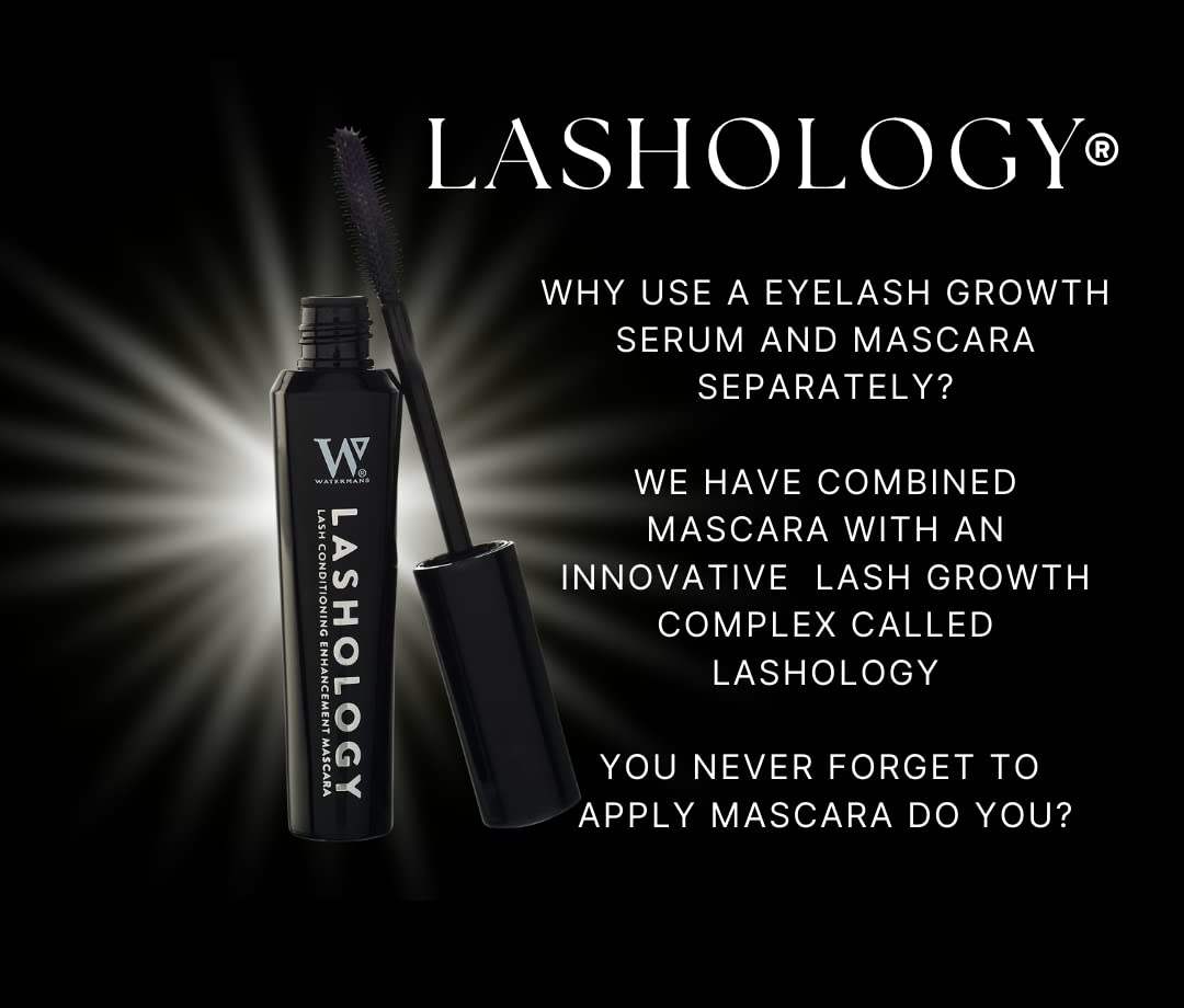 Lashology Eyelash Growth Mascara with Lash Serum - Black | Volumizing & Lengthening Mascara for Thicker, Fuller, Stronger Lashes | Perfect for Daily Use & Special Occasions