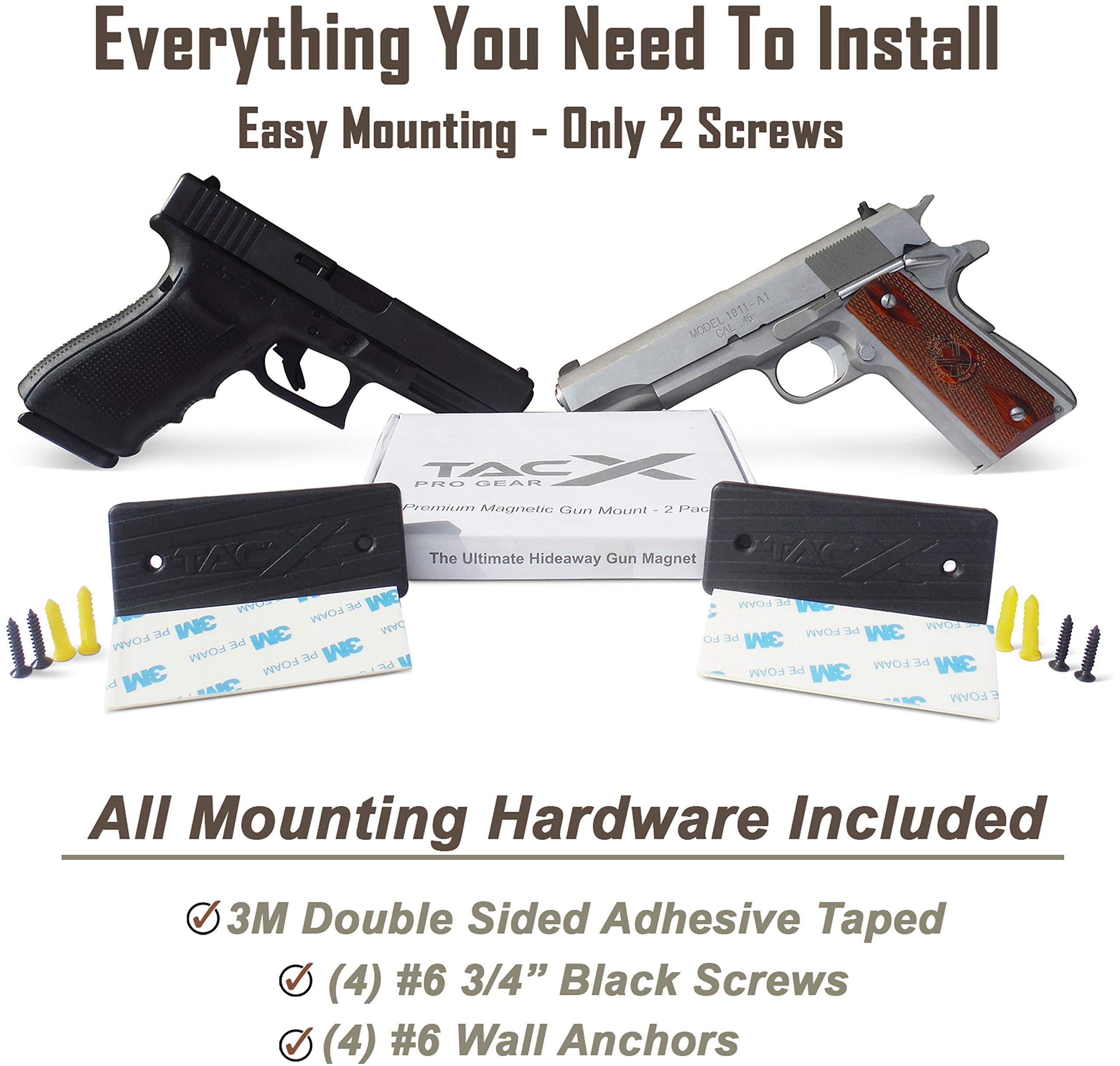 Concealed Carry Gun Holster for Right Hand - Belly Band with 2 Pack Gun Magnet | Comfortable & Secure Pistol Holder for Everyday Carry, Running, Hiking & Outdoor Activities