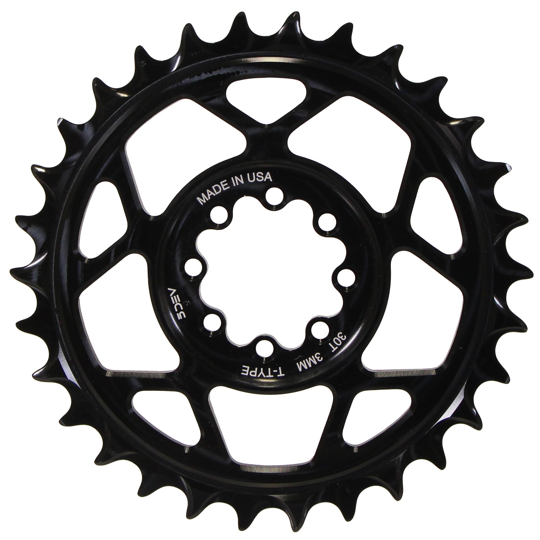 5Dev T Type 8 Bolt Chainring - 3mm Offset, 32T, Black | High-Performance Bicycle Chainring for Road & Mountain Bikes | Perfect for Cycling, Commuting & Off-Road Adventures