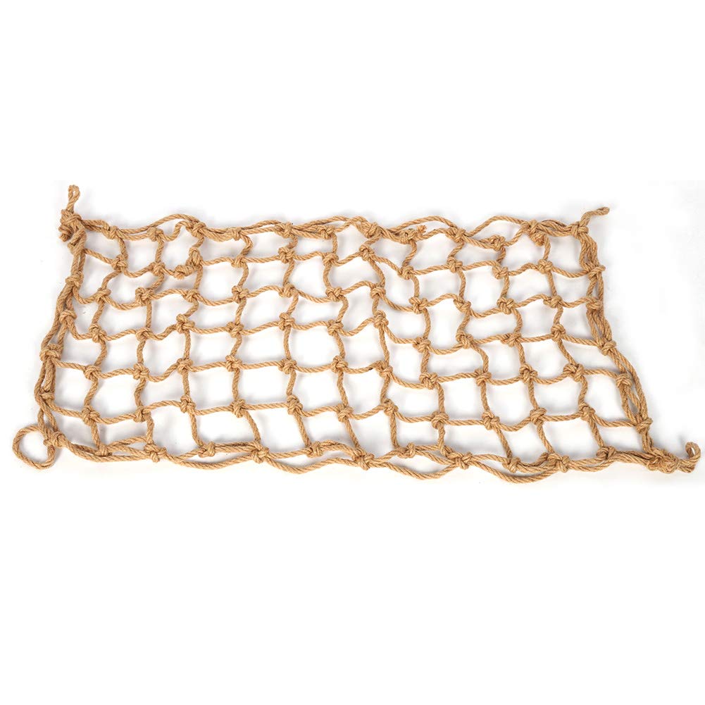 Premium Hemp Rope Parrot Climbing Net - Bird Swing Ladder Toy for Parakeets, Cockatiels & Conures - Cage Accessory for Exercise & Play (Ideal for Bird Gyms & Play Areas)