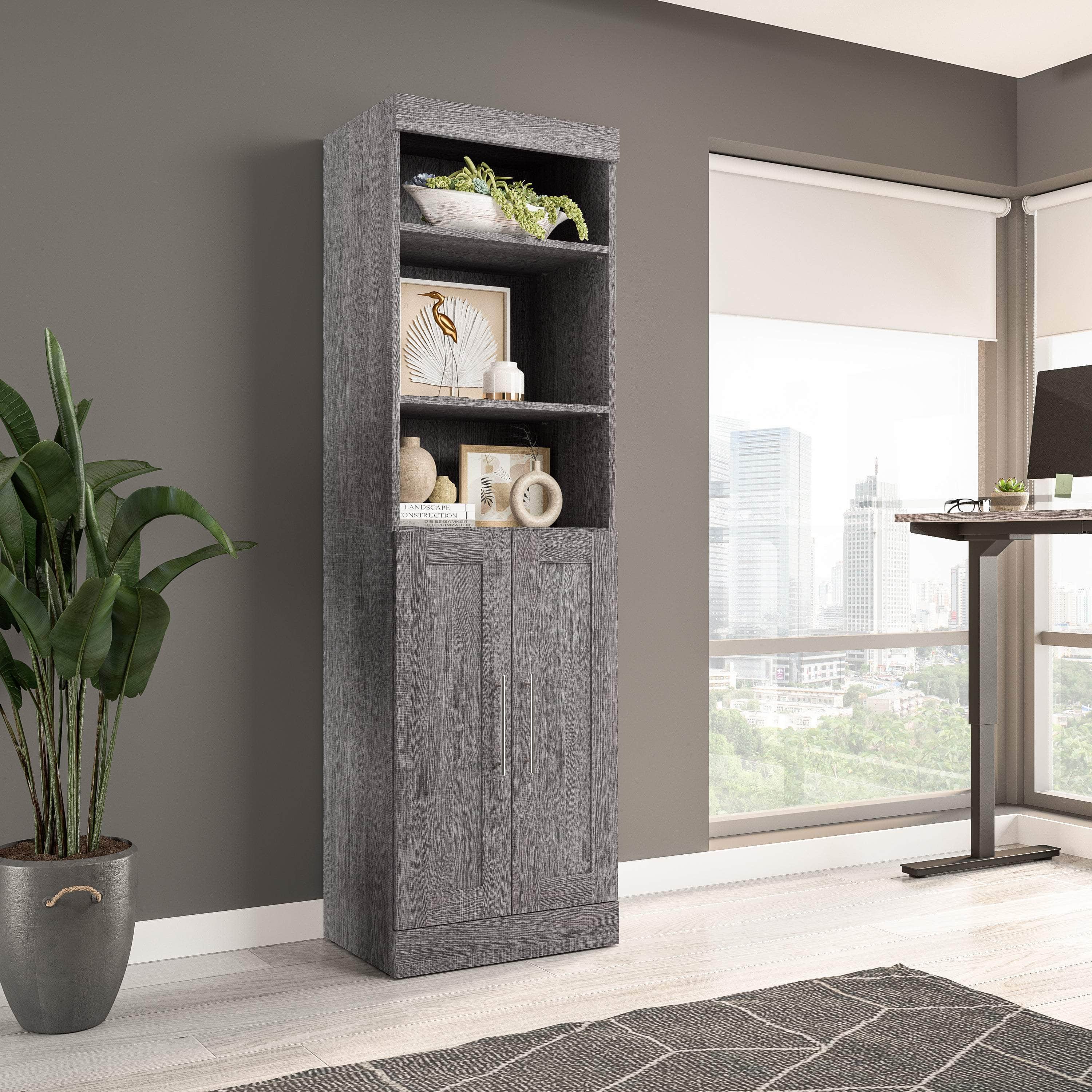 25W Closet Organizer with Doors - 6 Color Options for Bedroom, Closet & Home Storage Organization