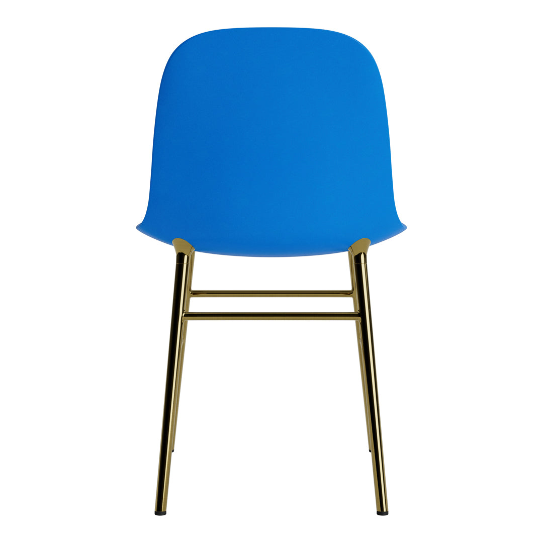 Modern Form Chair with Sturdy Metal Legs - Ergonomic Design for Home, Office & Dining Room Comfort