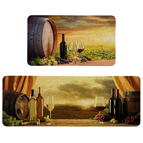 Red Wine Kitchen Mat