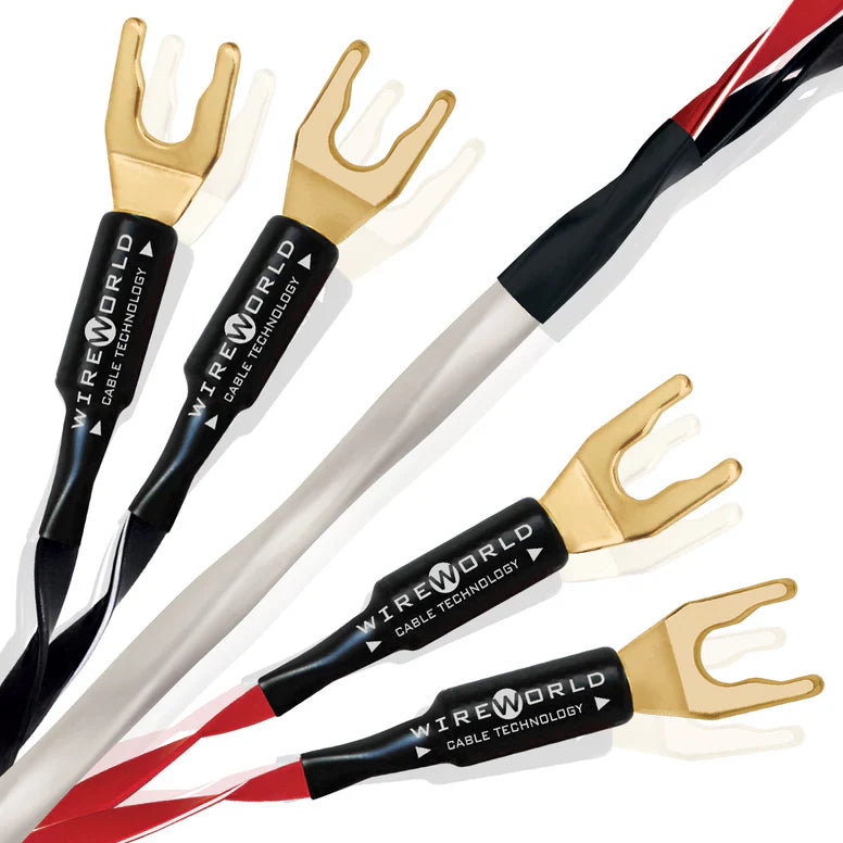 Wireworld Luna 10 Bi-Wired Speaker Cable - High Performance Audio Cable for Home Theater & Stereo Systems | Perfect for Surround Sound & Hi-Fi Music Listening