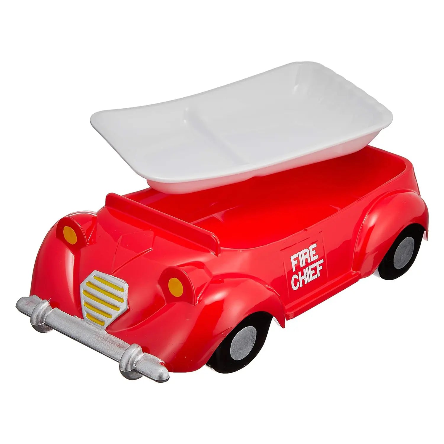 Fire Truck Kids Plate Set - BPA-Free ABS Resin Durable Dishware for Children - Perfect for Birthday Parties, School Lunches & Everyday Meals