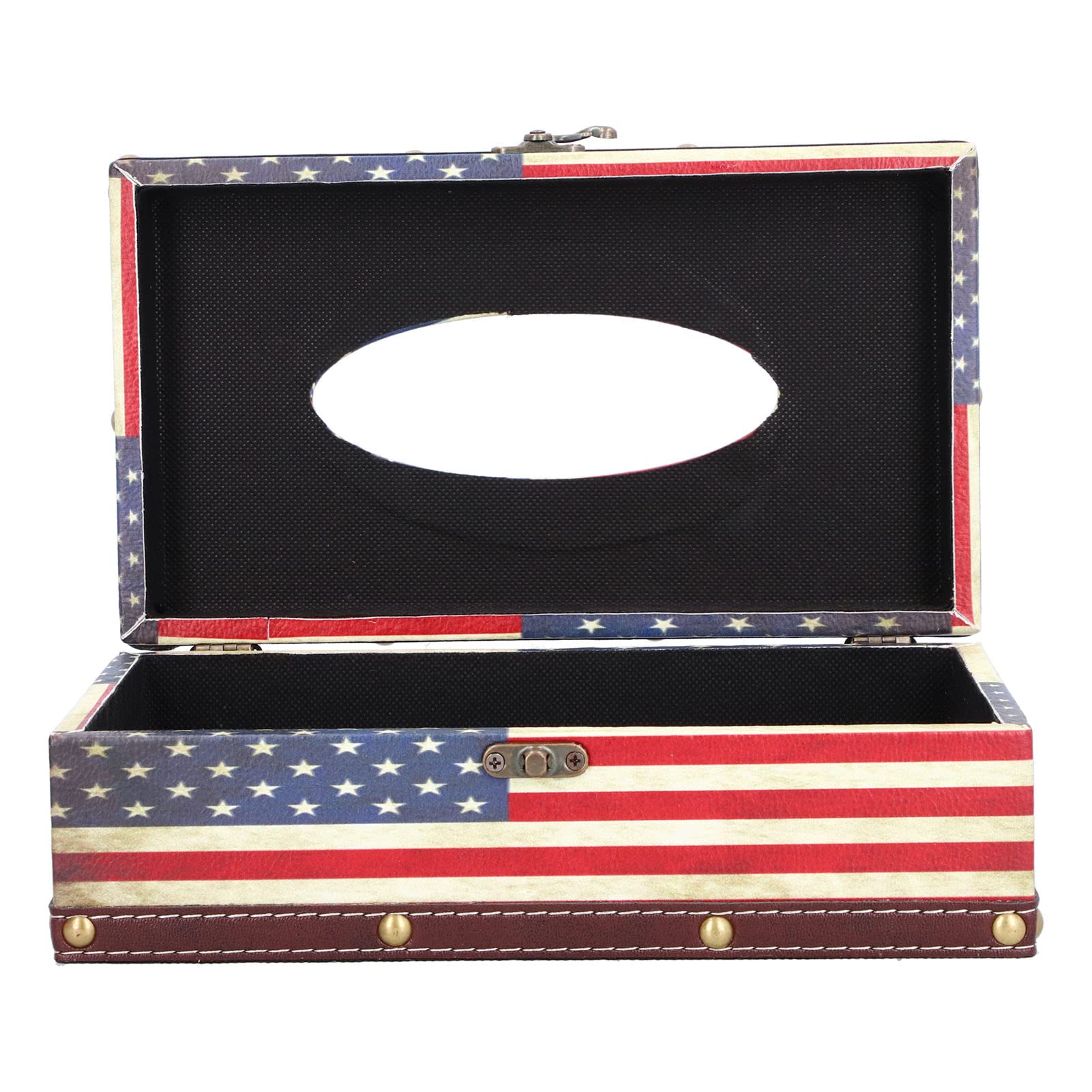 Vintage Rectangle Facial Tissue Box Cover - Stylish Storage for Tissues in Bedroom, Car, Office & Bathroom | Home & Travel Organizer