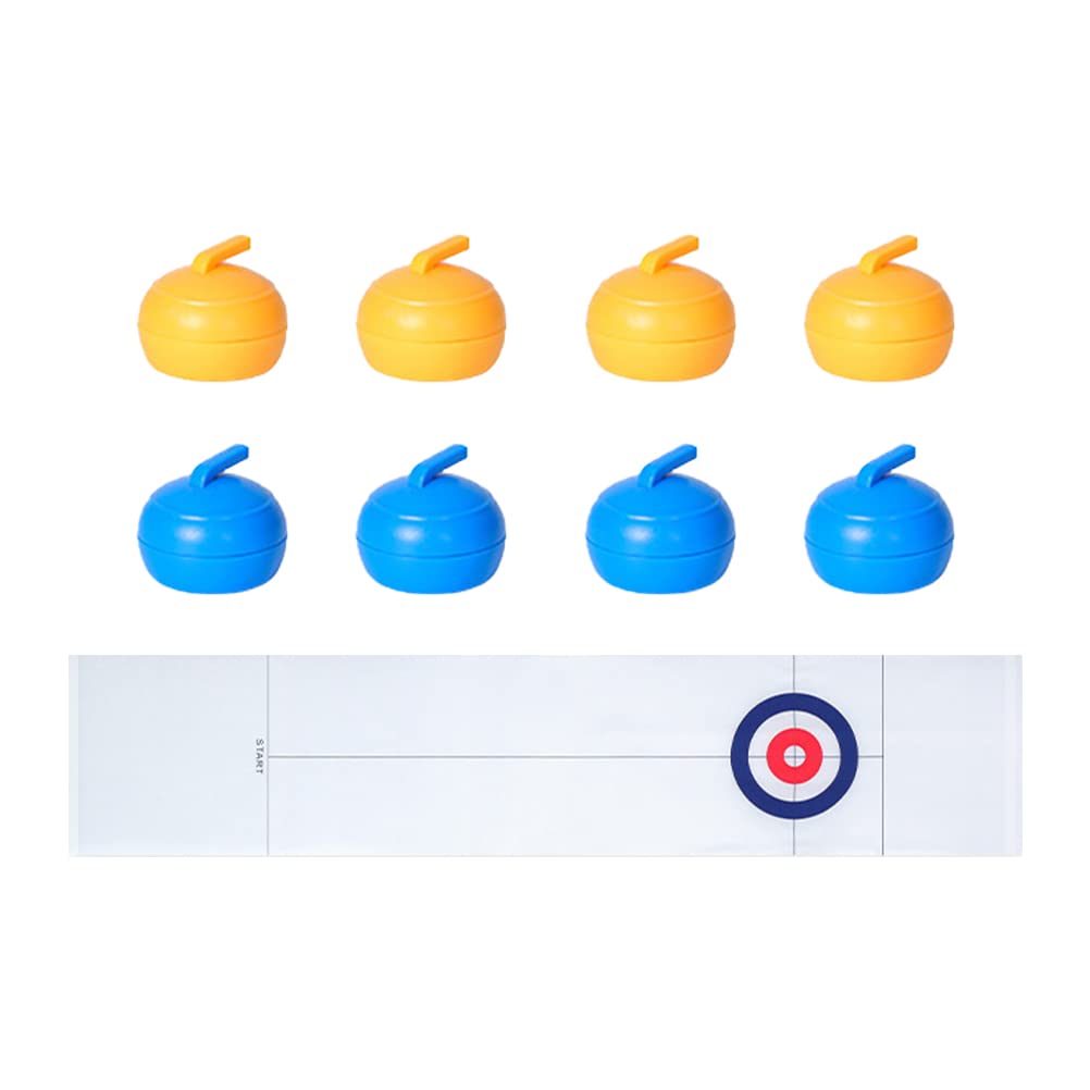 LUOZZY Family Games Curling Game Toy - Creative Tabletop Game for Adults & Kids - Fun Indoor Activity for Parties, Family Gatherings & Office Breaks (Assorted Colors)