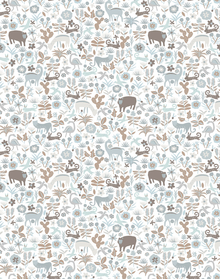 Tea Collection 'Menagerie' Neutral Wallpaper - Perfect for Nursery, Bedroom & Living Room Decor