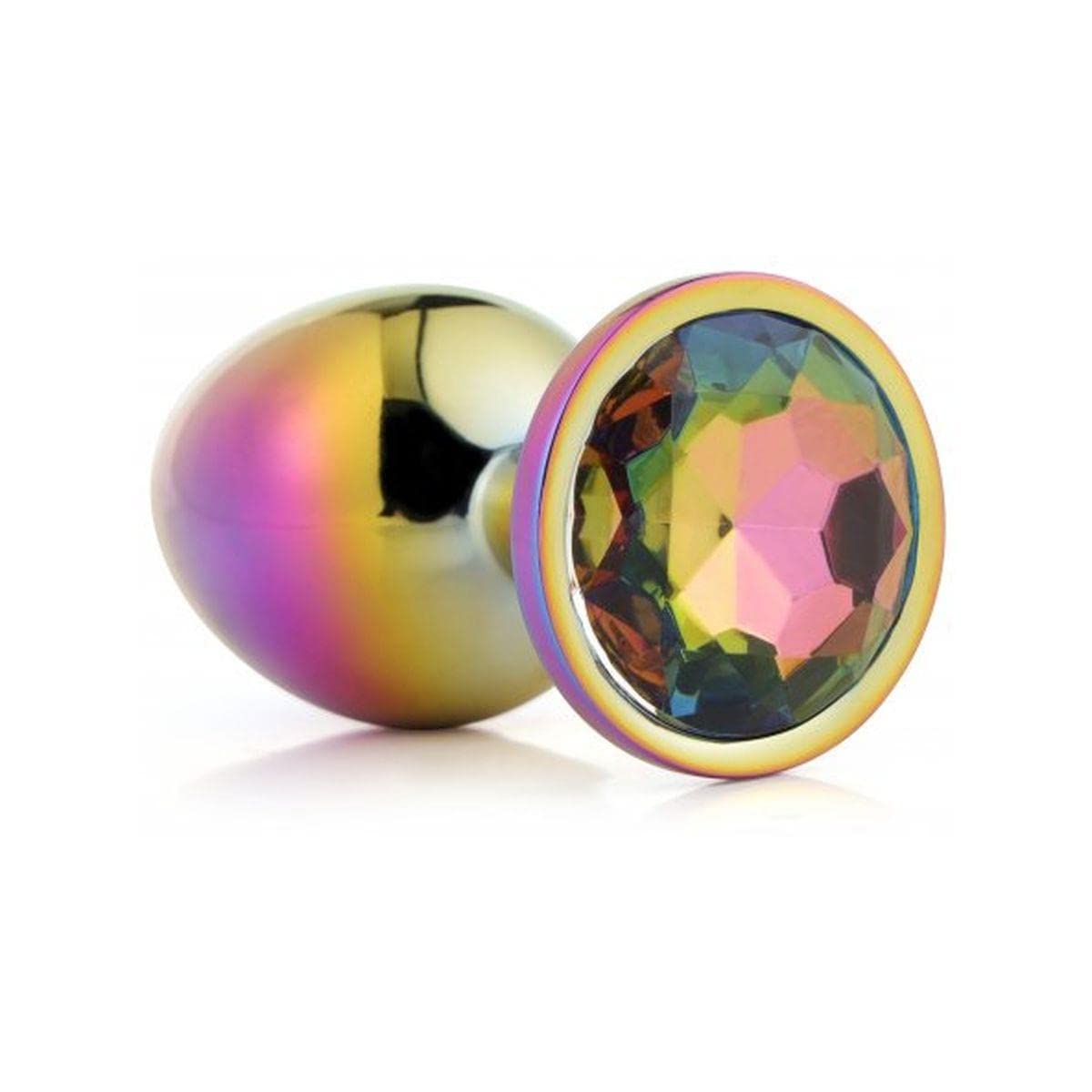 Dream Toys Gleaming Love Anal Plug - 7.1cm Multicolor Silicone Butt Plug for Women & Men - Perfect for Couples Play, BDSM, and Solo Pleasure