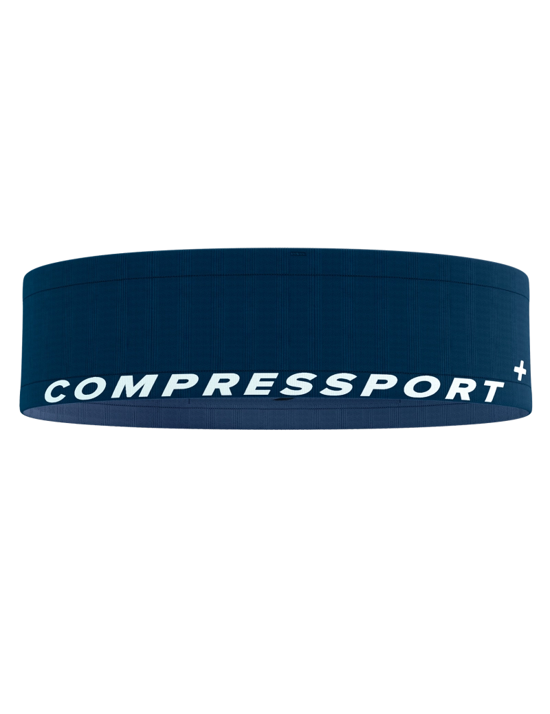 Compressport Unisex Running Belt - Lightweight & Adjustable Waist Pack for Phone & Essentials - Perfect for Jogging, Hiking & Travel (Blue/Indigo)