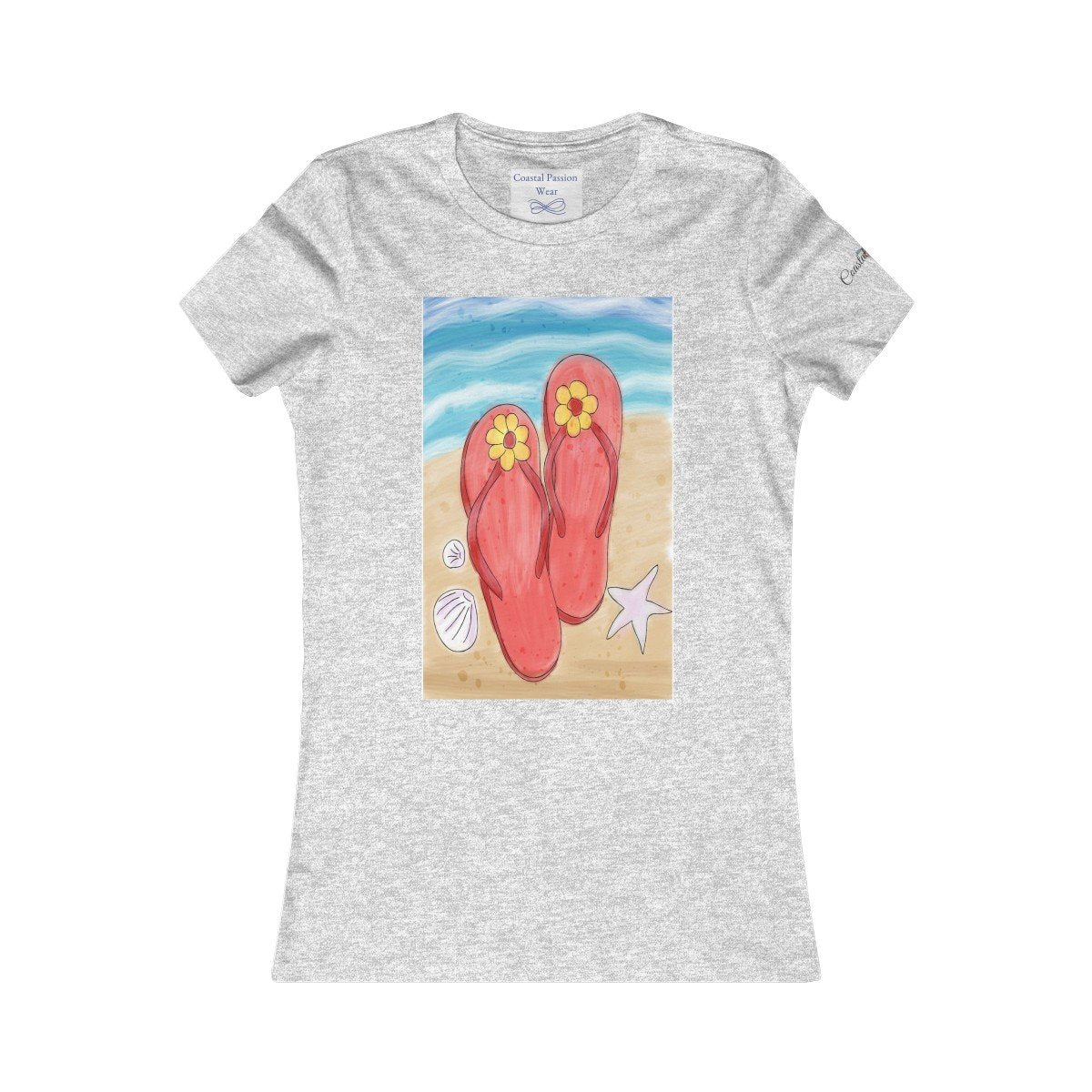 Flip Flops On the Beach T-Shirt - Comfortable Summer Graphic Tee for Vacation, Travel & Casual Wear