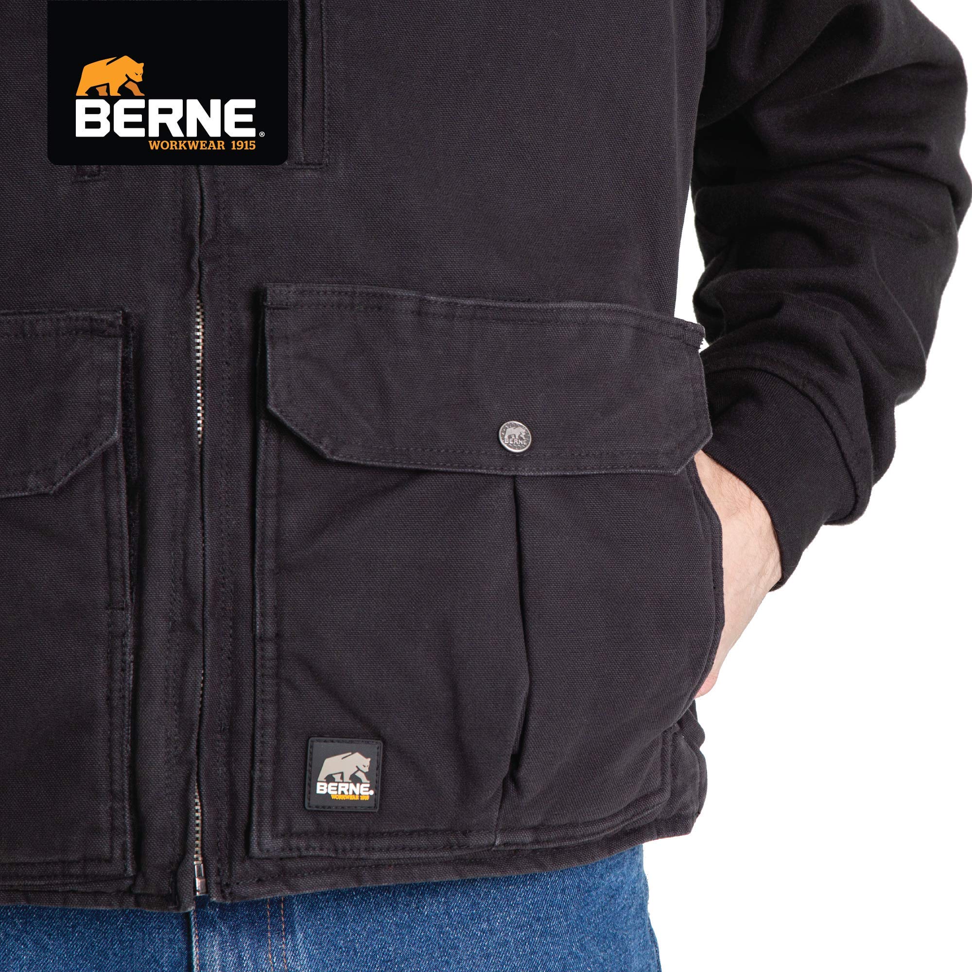 Berne Men's Echo One Zero Vest - Lightweight Insulated Hunting Vest for Outdoor Adventures & Cold Weather Activities