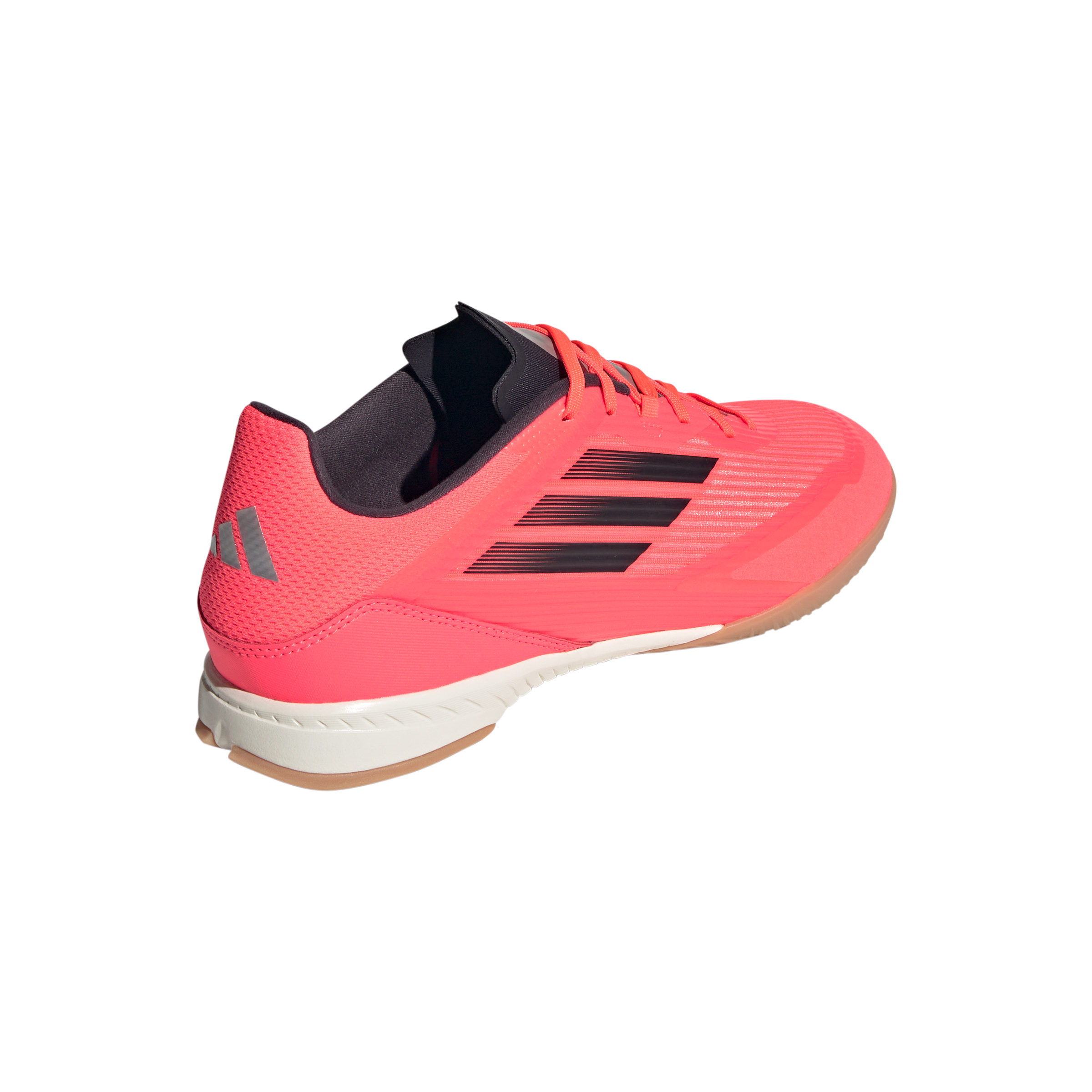 Adidas F50 League IN Indoor Soccer Shoes for Men - Turbo/Aurora Black/Platinum Metallic - Lightweight Football Cleats for Indoor Courts & Training Sessions