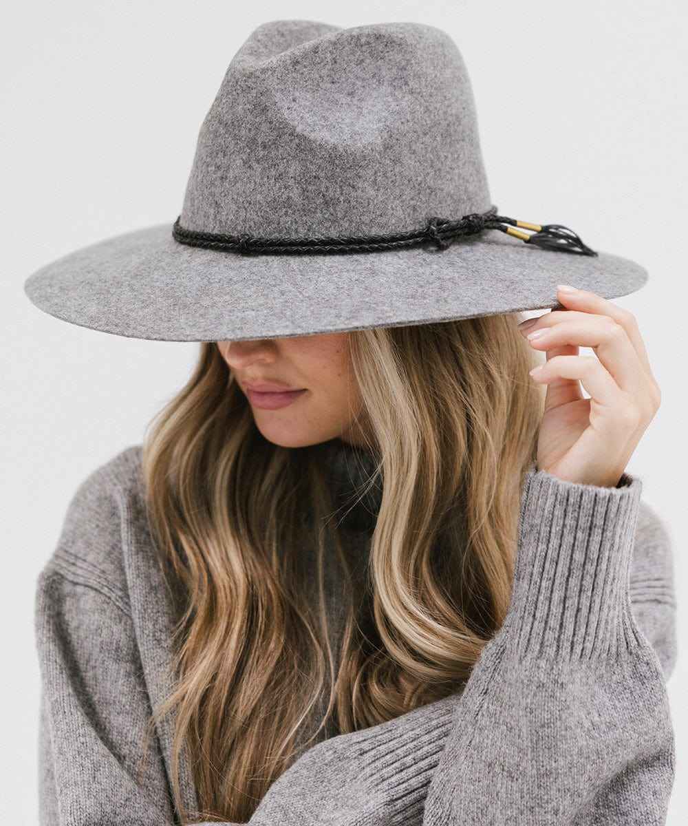 Scottie Wide Brim Fedora Hat for Women & Men - Stylish Sun Hat for Outdoor Activities, Beach, Travel & Summer Fashion