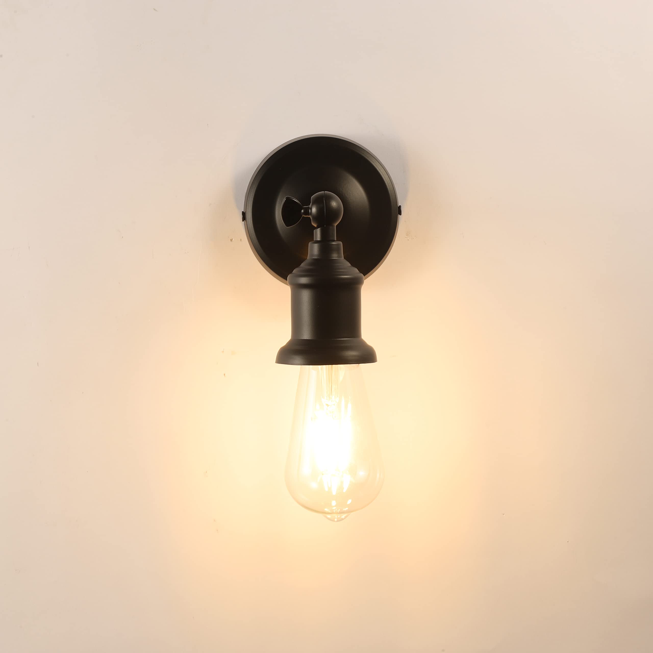 12V LED Wall Sconce Light Fixture with ON/Off Switch - Warm White Reading Lamp with Included E26 LED Bulb - Perfect for RV, Boat, Marine, Motorhome, Caravan & Home Bedroom Lighting