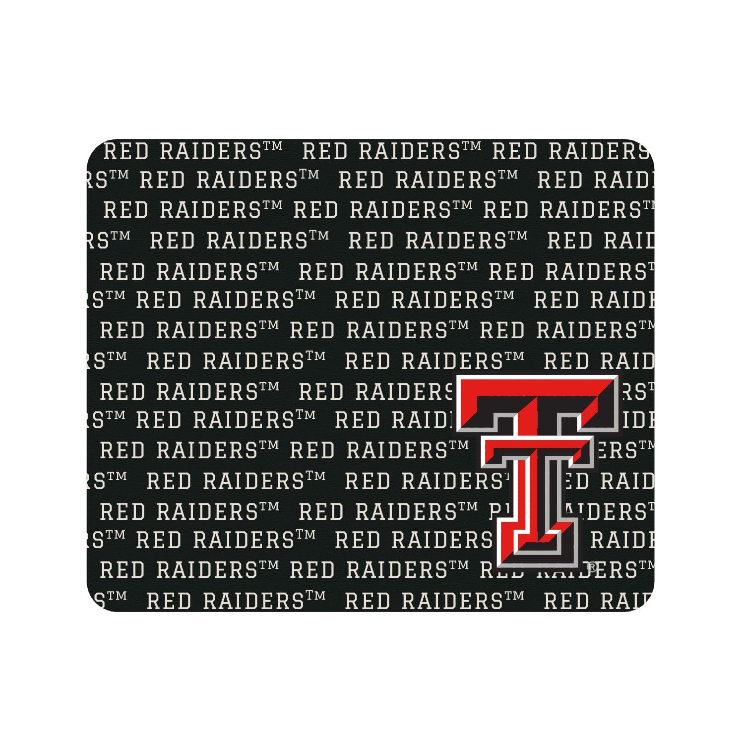 Texas Tech University Fabric Gaming Mouse Pad - OTM Essentials Standard Black Desk Accessory for PC & Laptop | Perfect for Office, Gaming & Home Workspace Setup